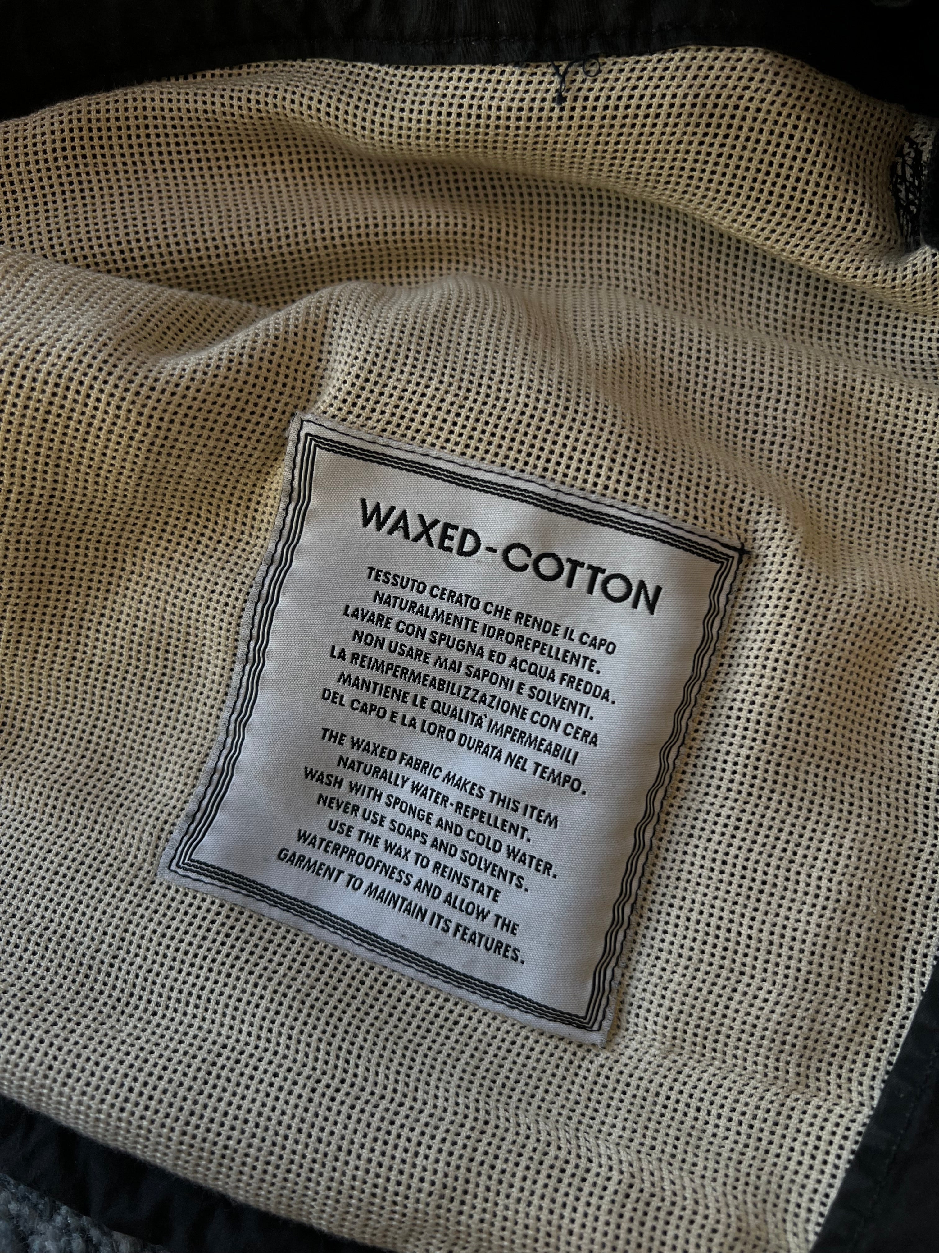 Stone Island 1998 Waxed Cotton Parka Jacket