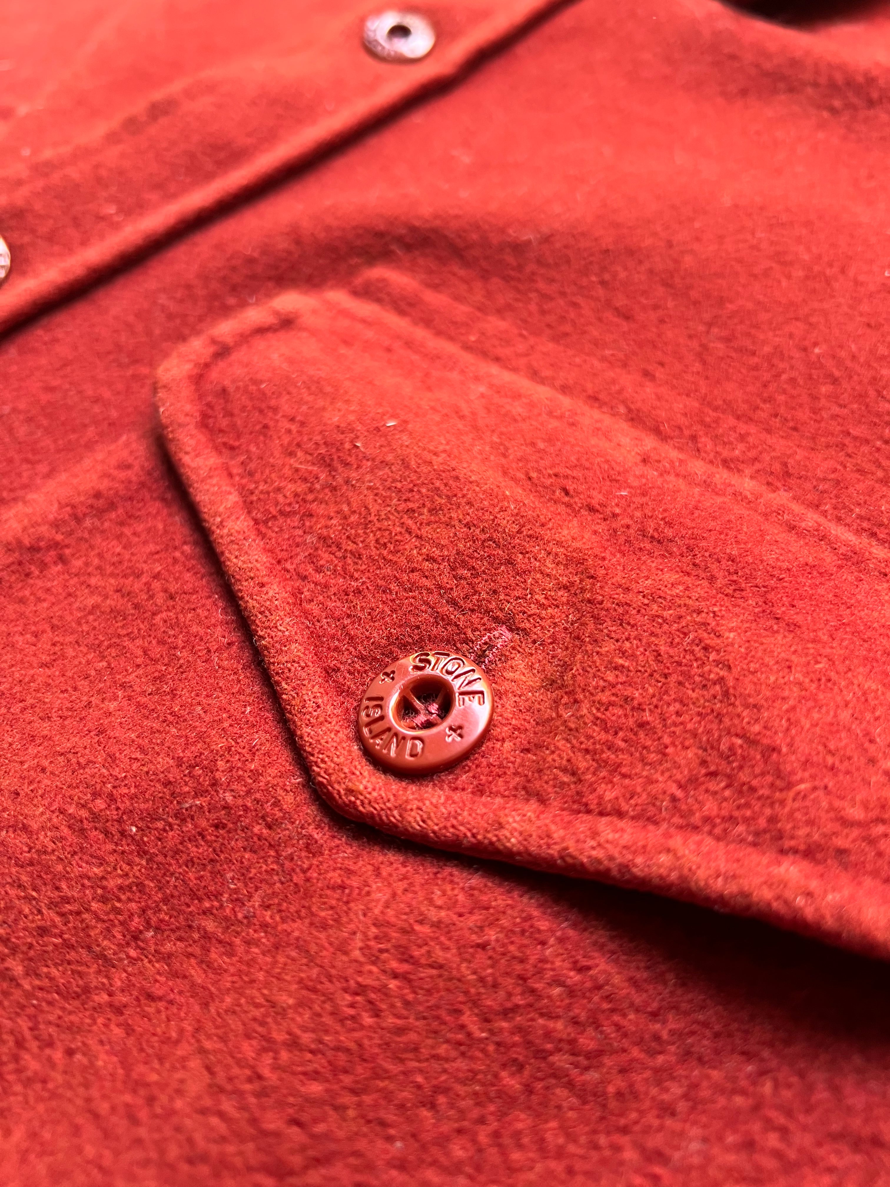 Stone Island Wool Overshirt Pocket Jacket