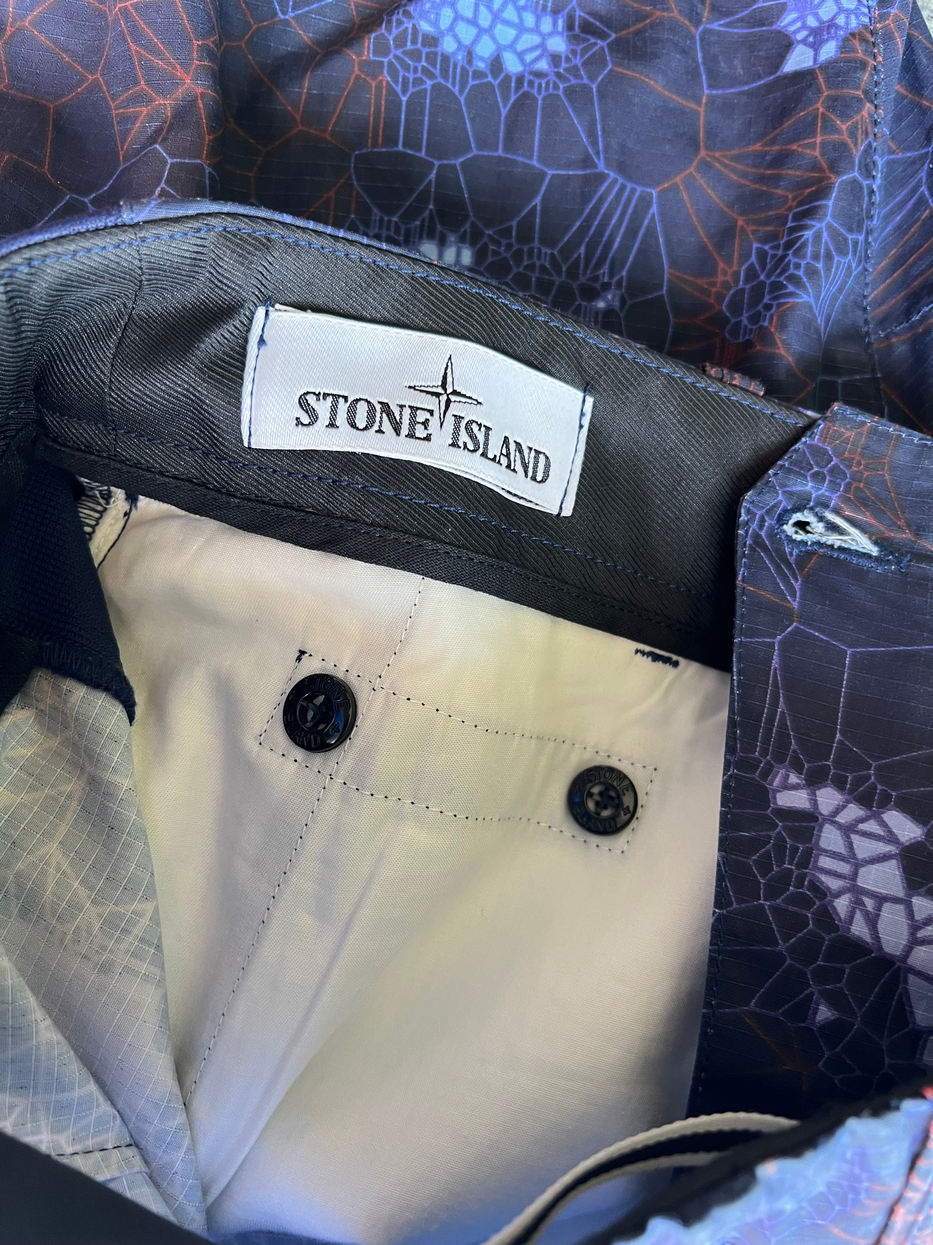 Stone Island 2016 Printed Heat Reactive Thermosensitive Fabric Cargo Trousers