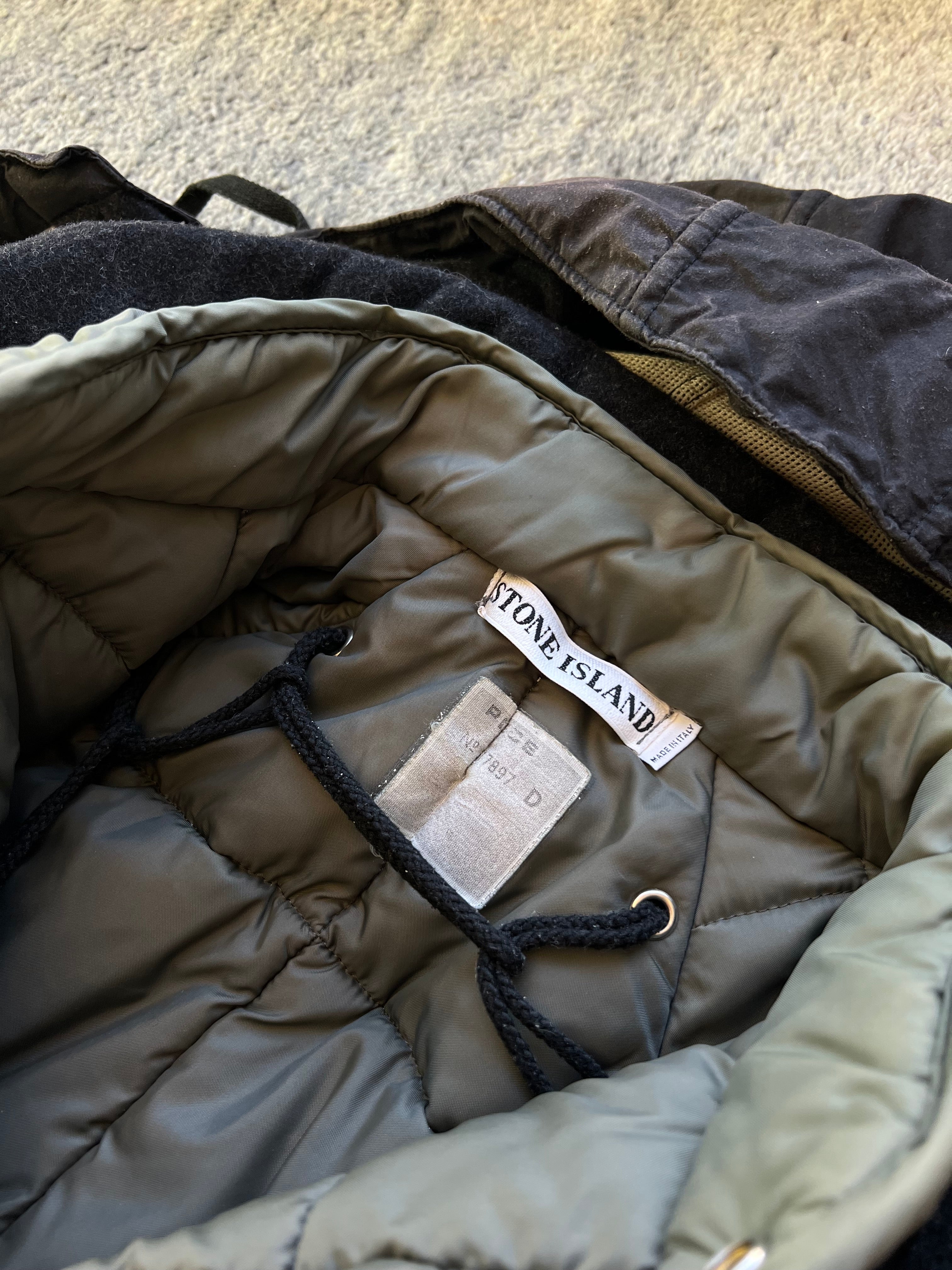 Stone Island 1998 Waxed Cotton Parka Jacket
