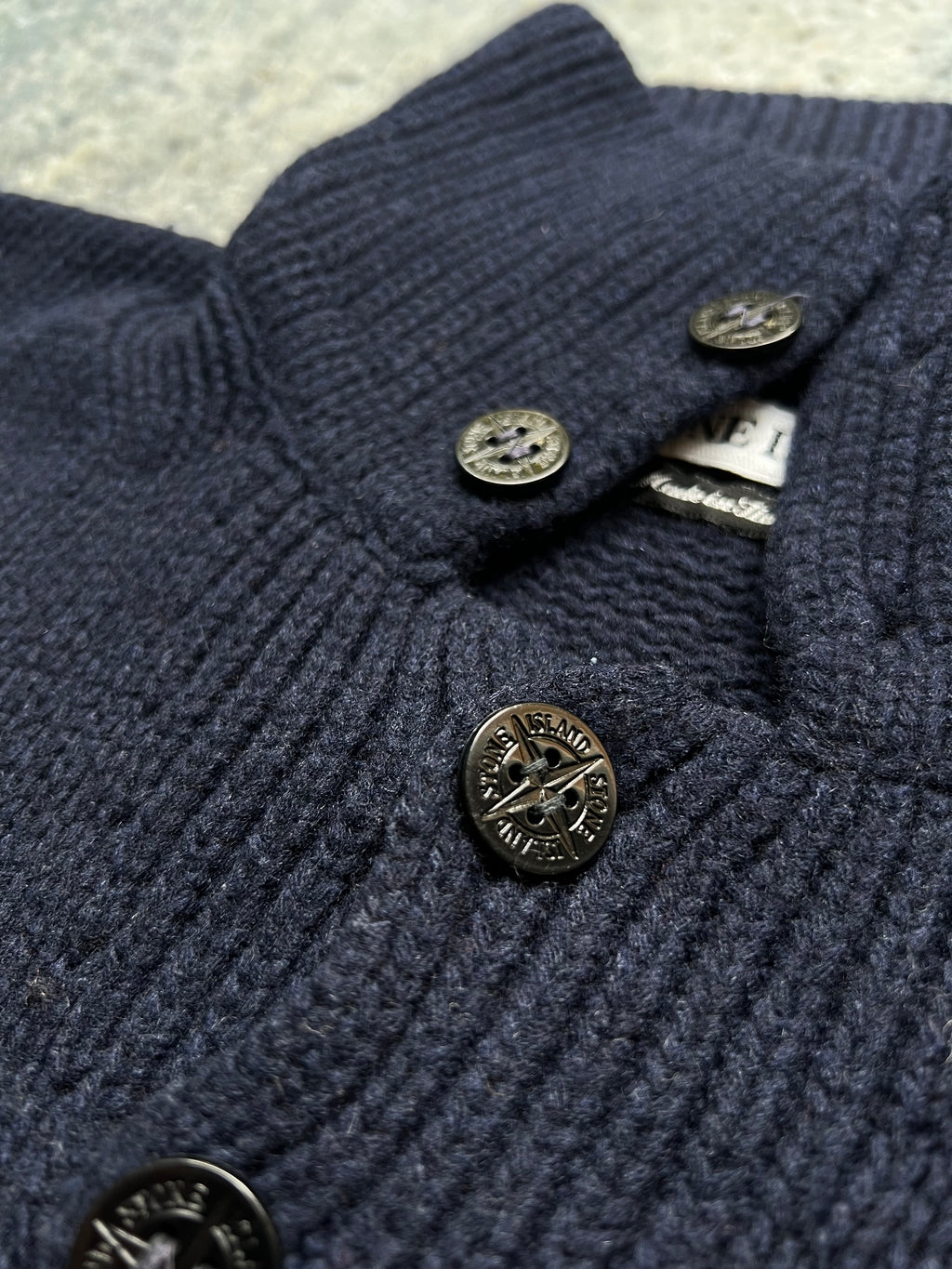 Stone Island 1997 Half Button Knit