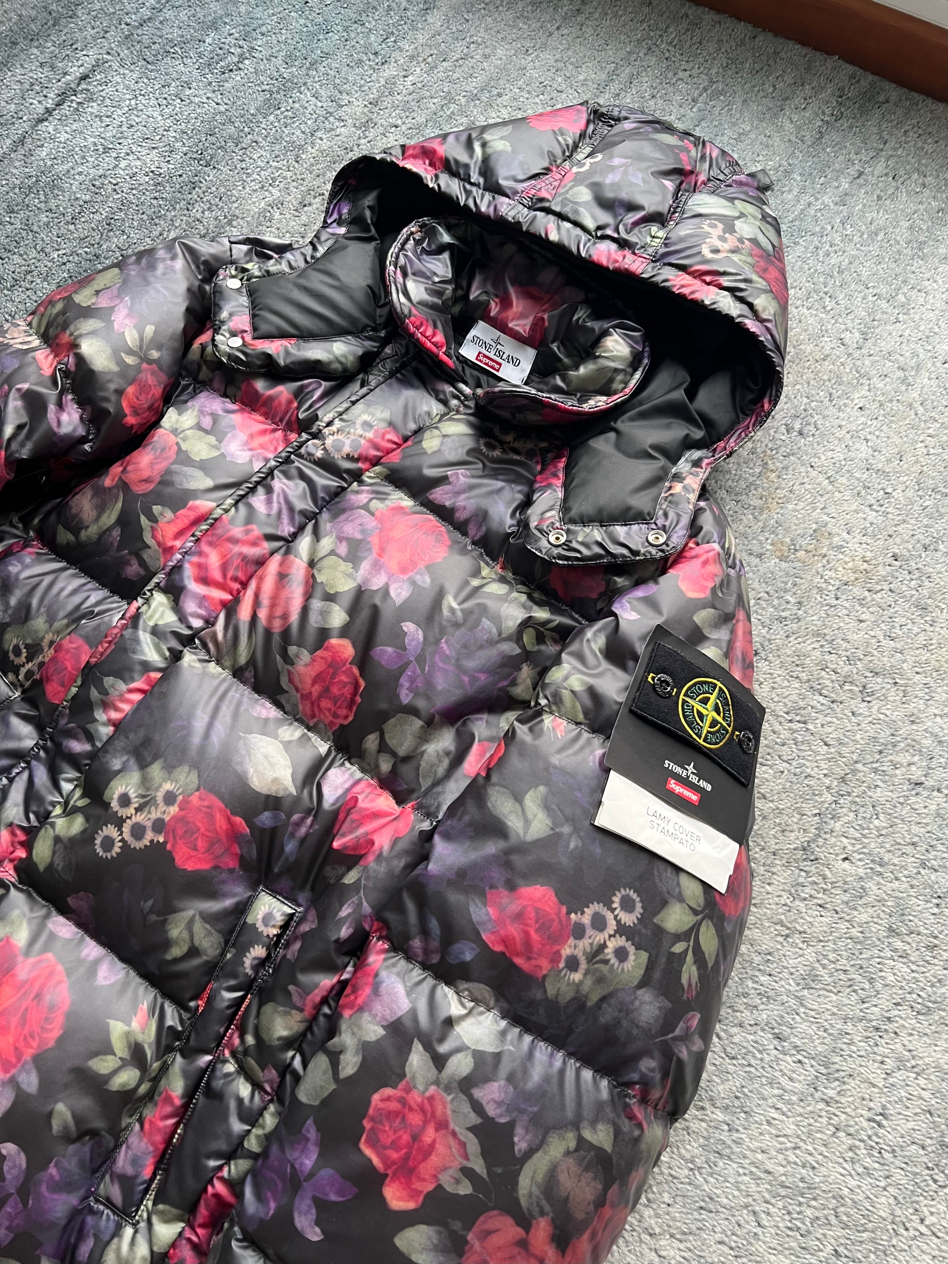Stone Island 2017 Floral Lamy Cover Stampato Puffer Jacket