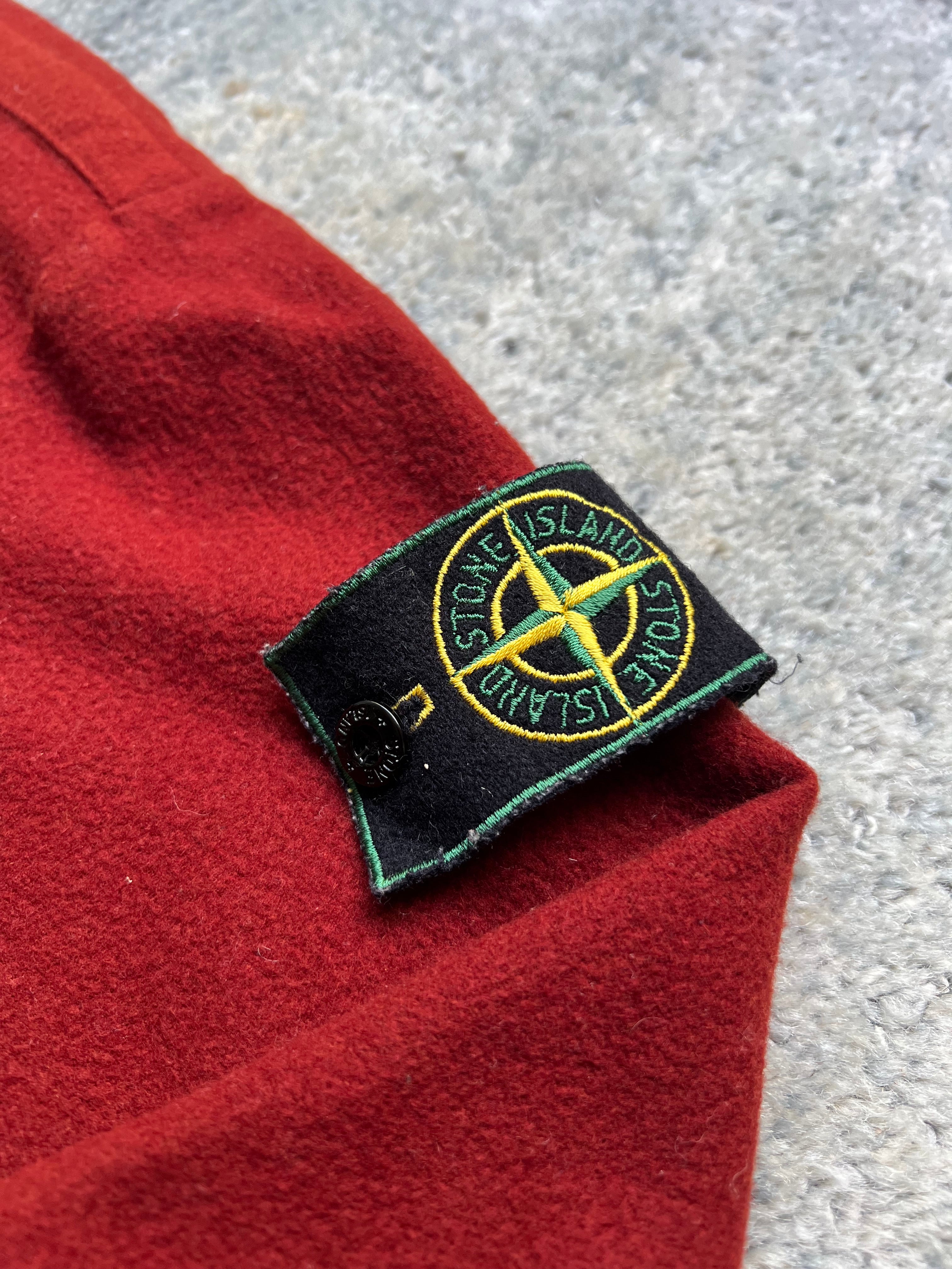 Stone Island Wool Overshirt Pocket Jacket