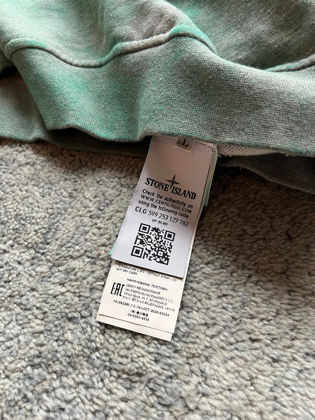 Stone Island 2020 Dust Treatment Crewneck