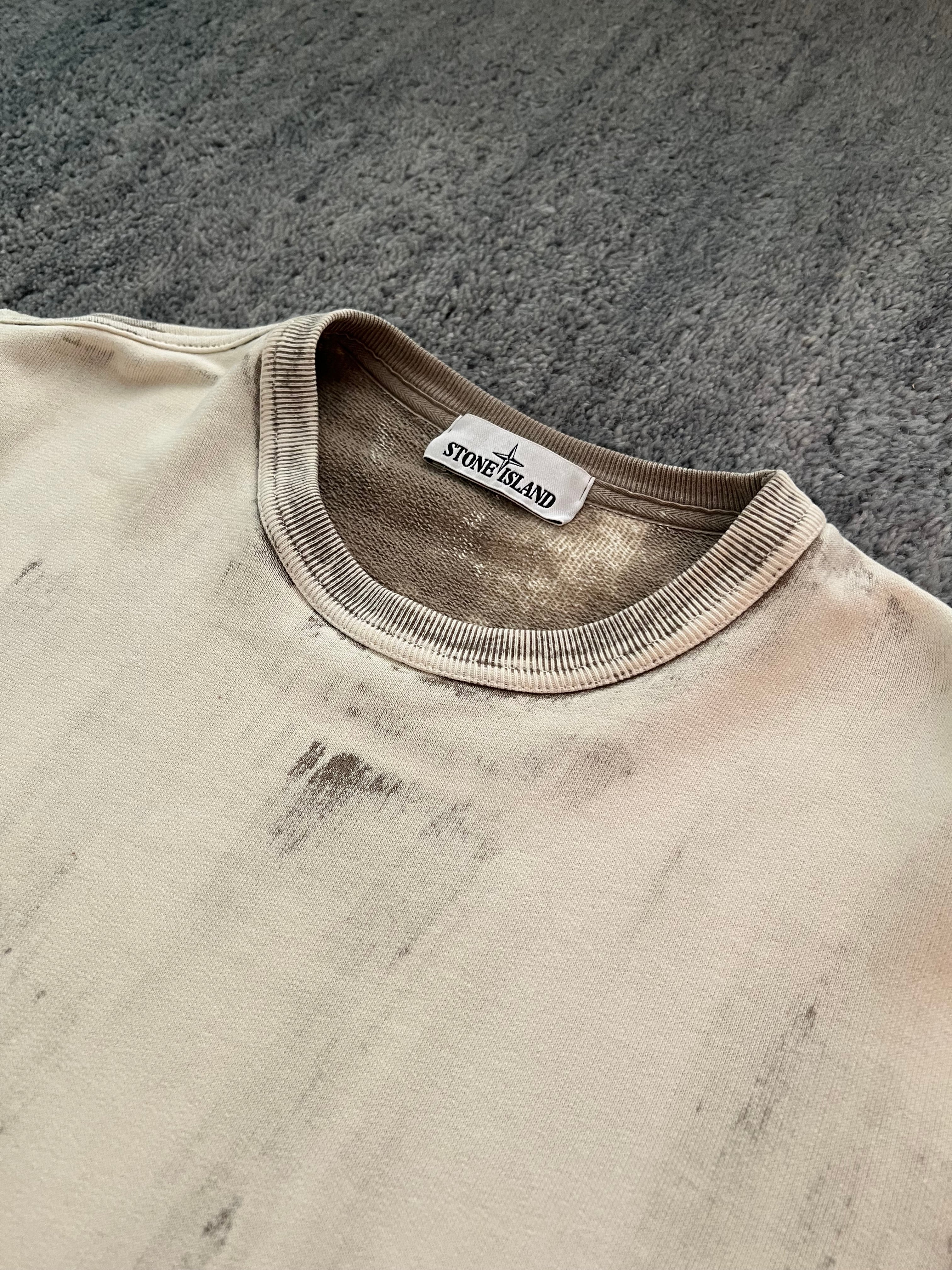 Stone Island Hand Corrosion Crewneck Sweatshirt