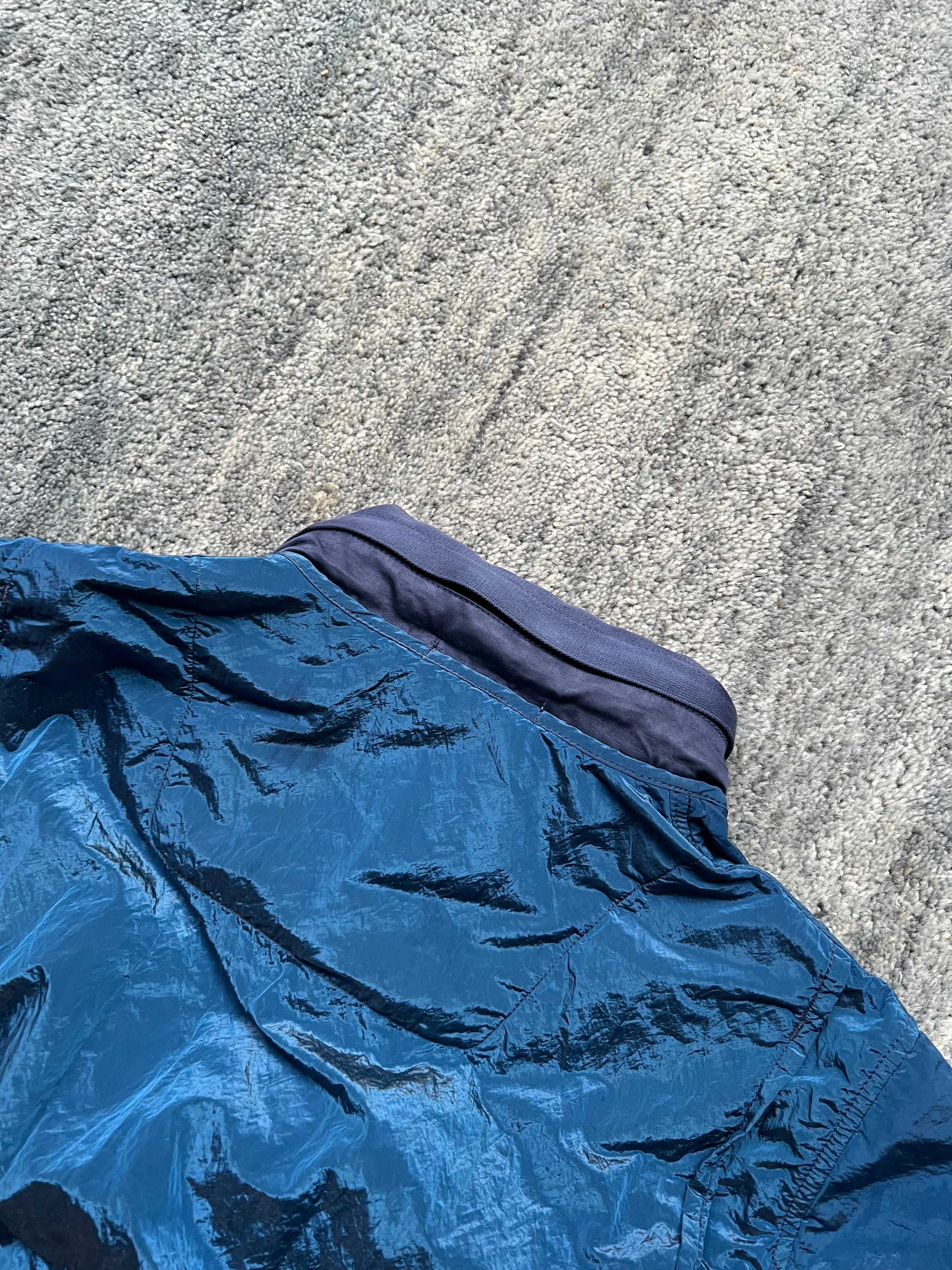 Stone Island 2011 Blue Nylon Metal Bomber Jacket