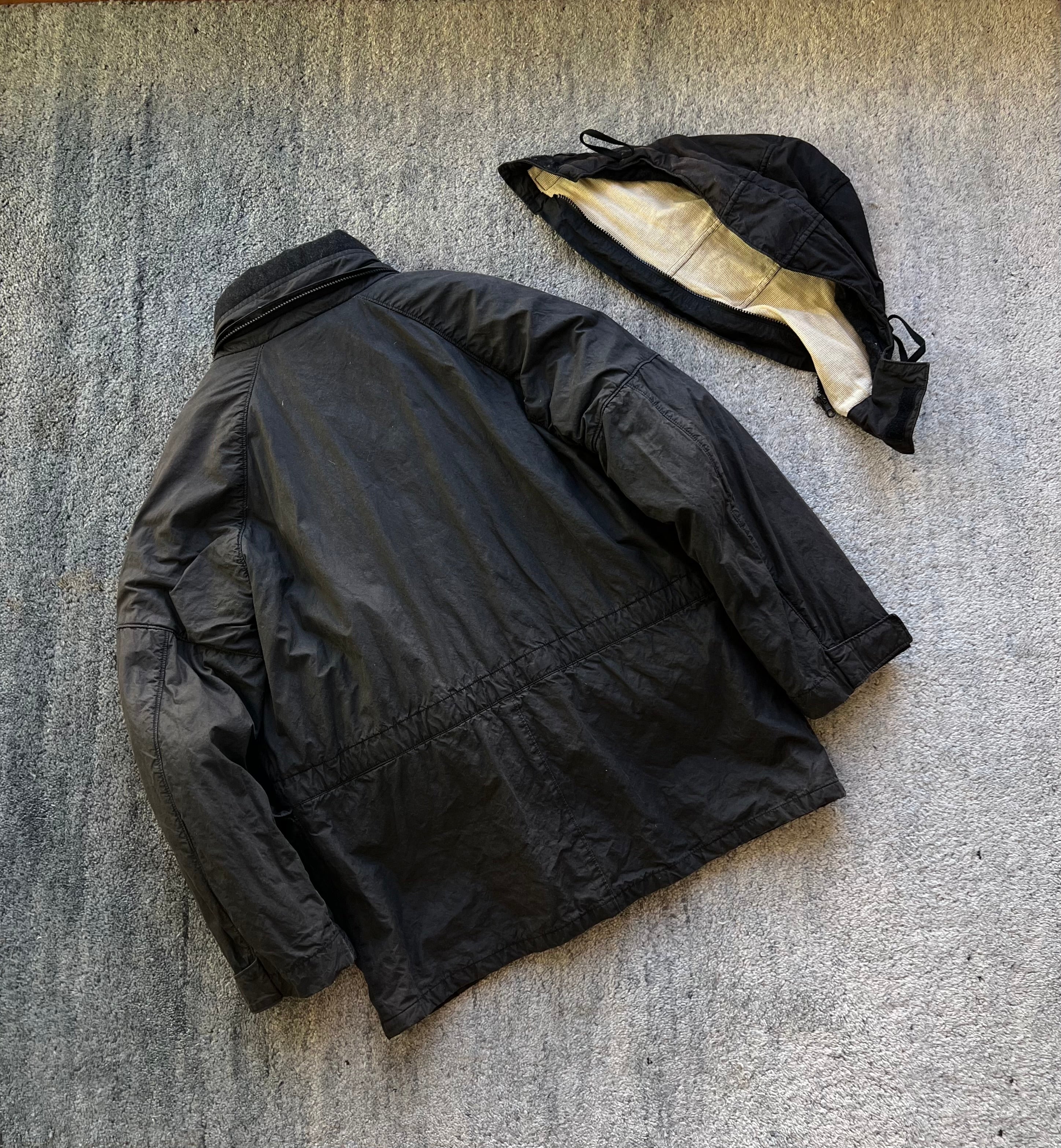 Stone Island 1998 Waxed Cotton Parka Jacket