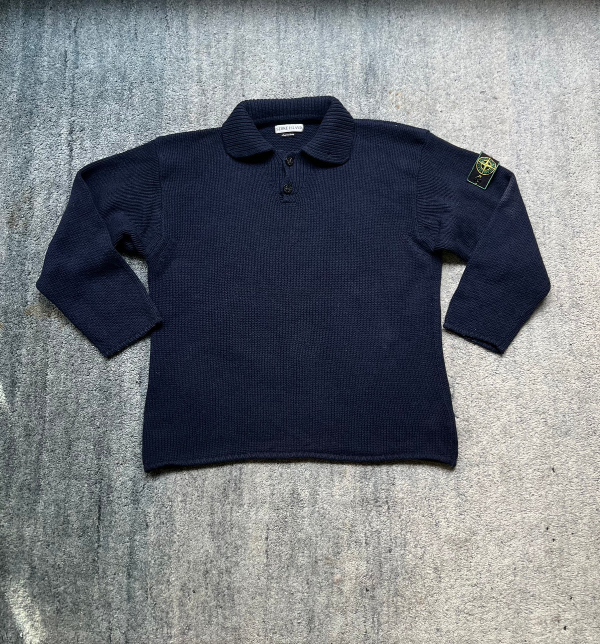 Stone Island 1997 Half Button Knit