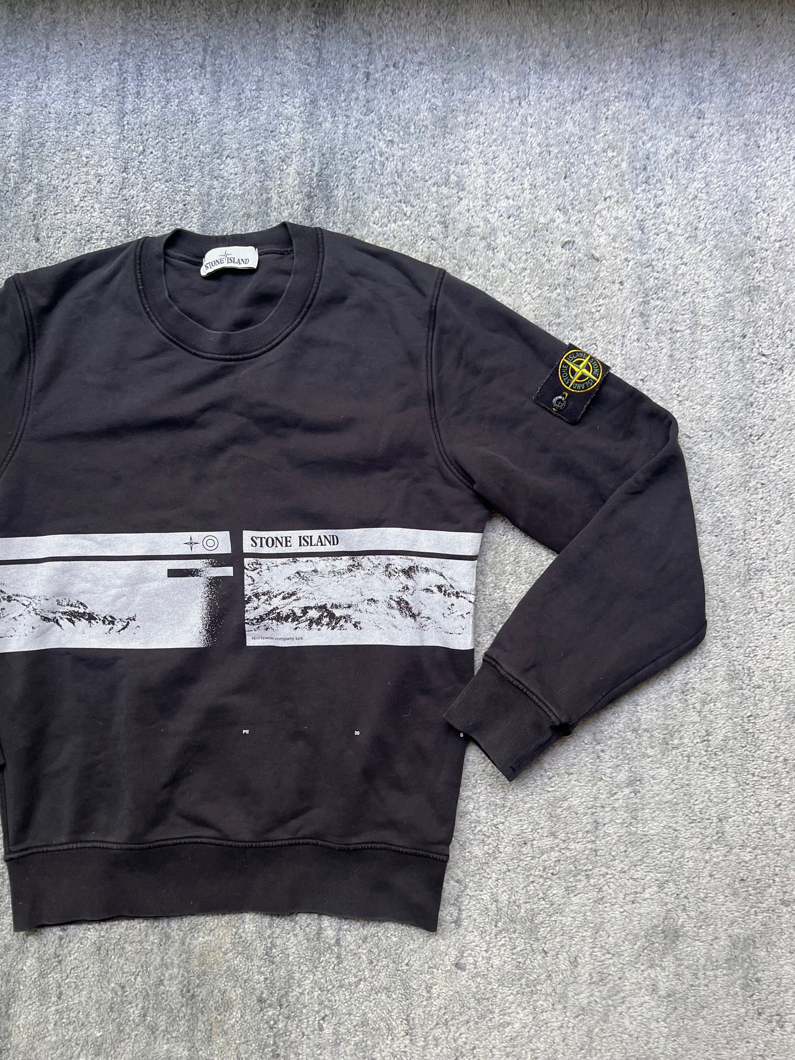 Stone Island Printed Crew Sweatshirt