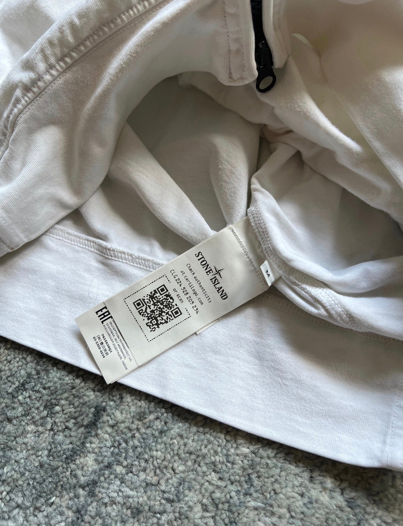 Stone Island 40th Anni Cotton Zipped Hoodie