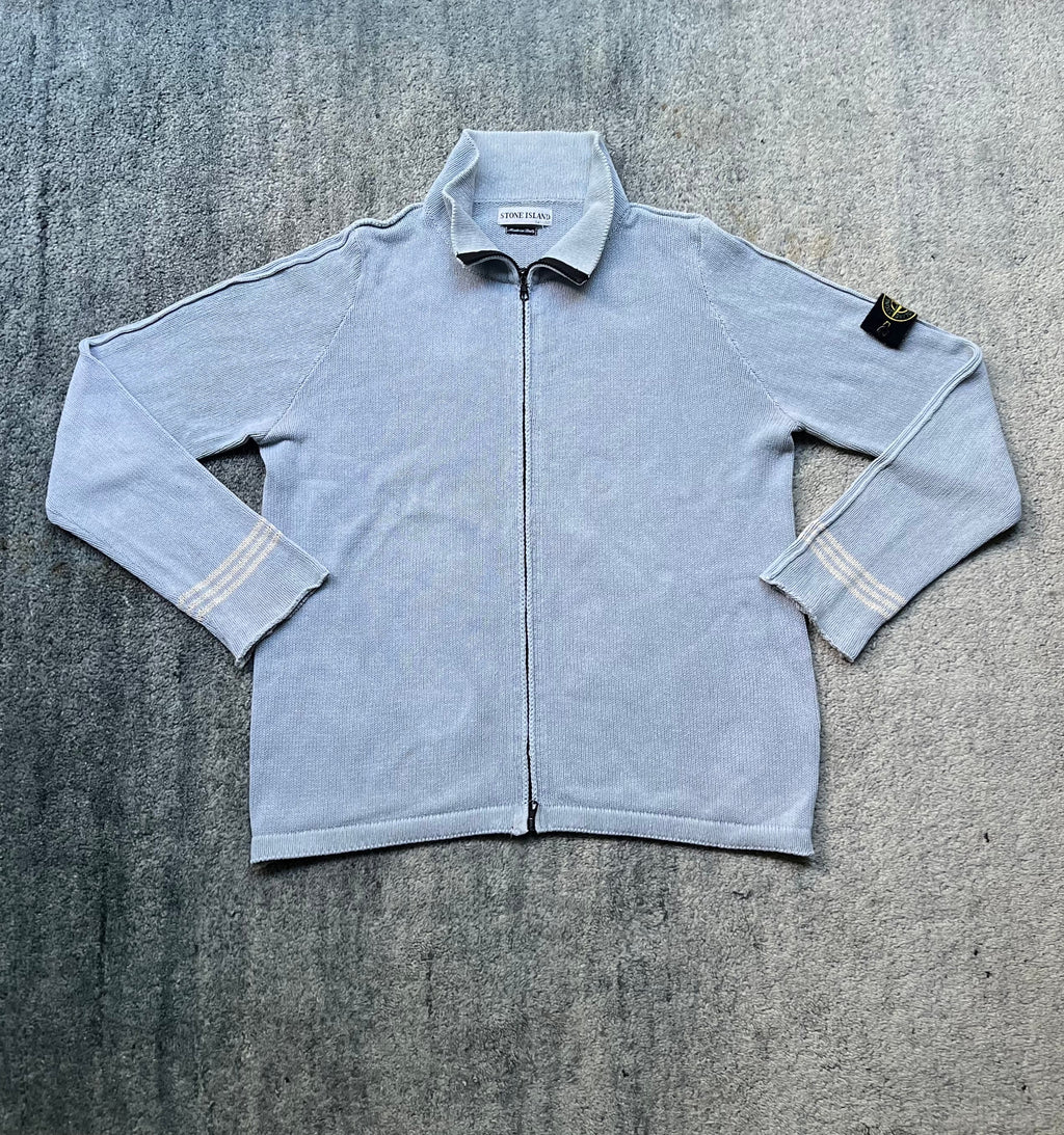 Stone Island 2003 Full Zip Silk Cotton Knit