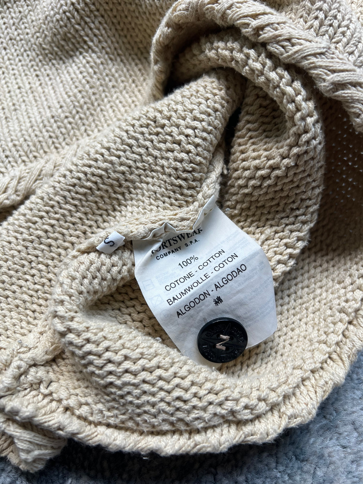 Stone Island 1996 Half Button Knit