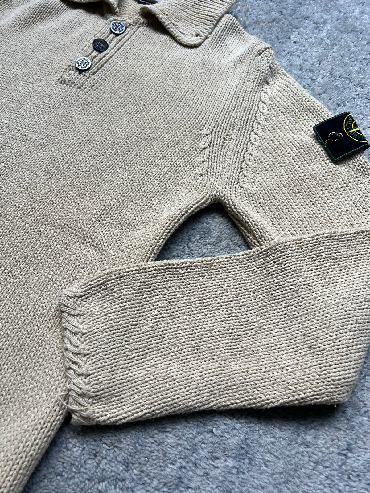 Stone Island 1996 Half Button Knit