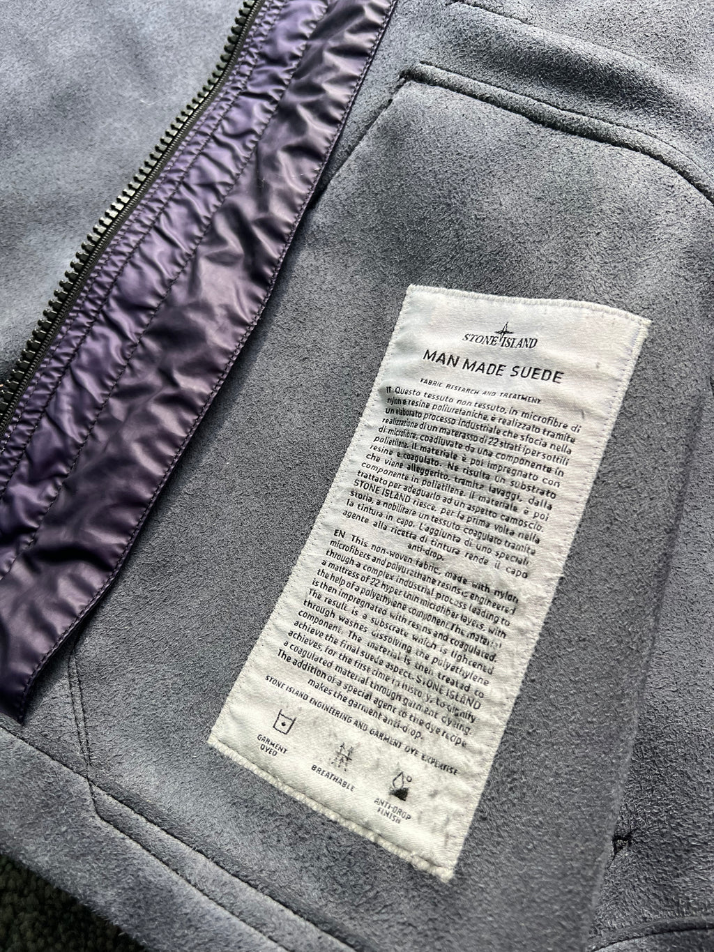 Stone Island Man Made Suede Jacket 2018