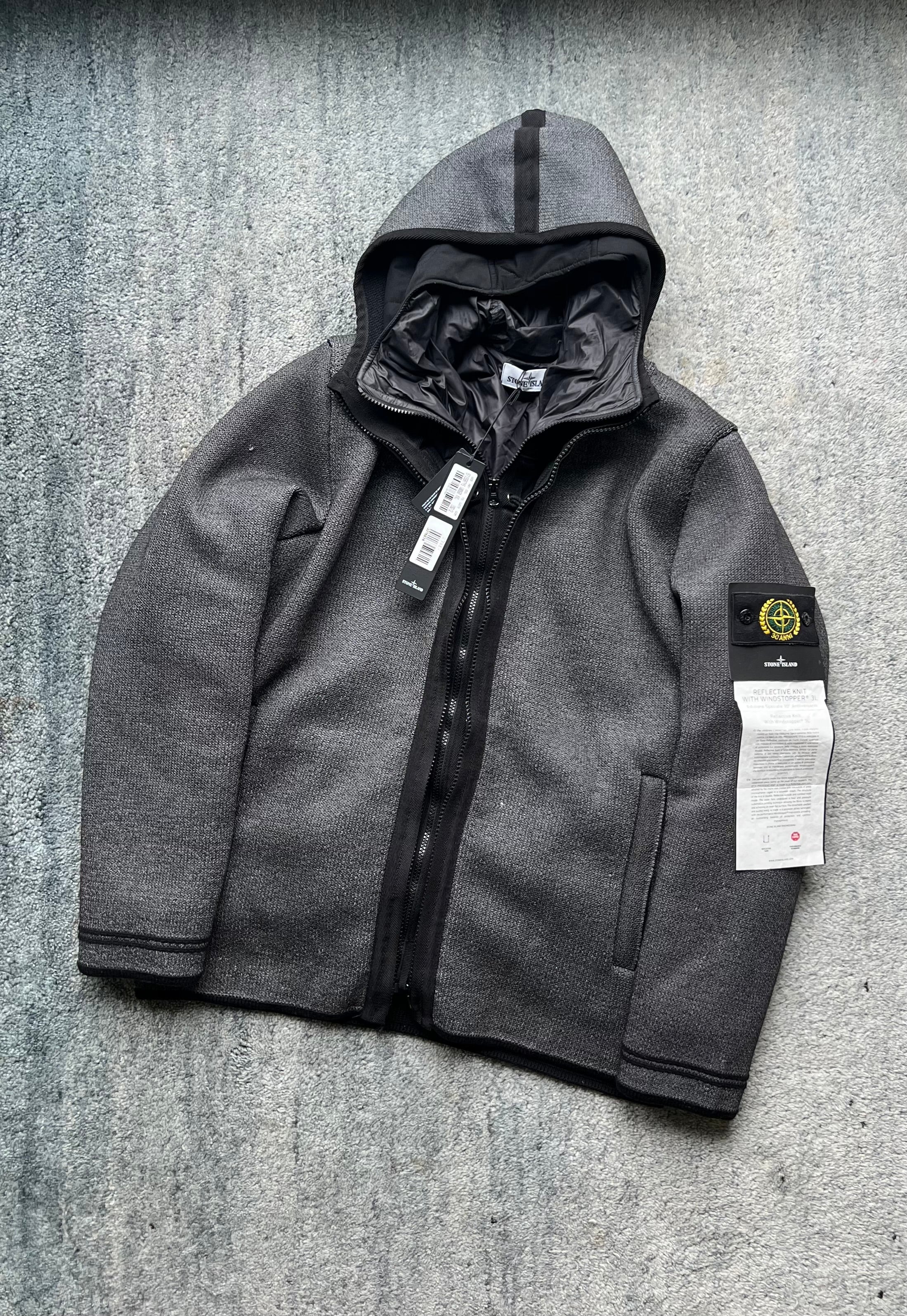 Stone Island 30th Anniversary Reflective Knit with Windstopper 3L L