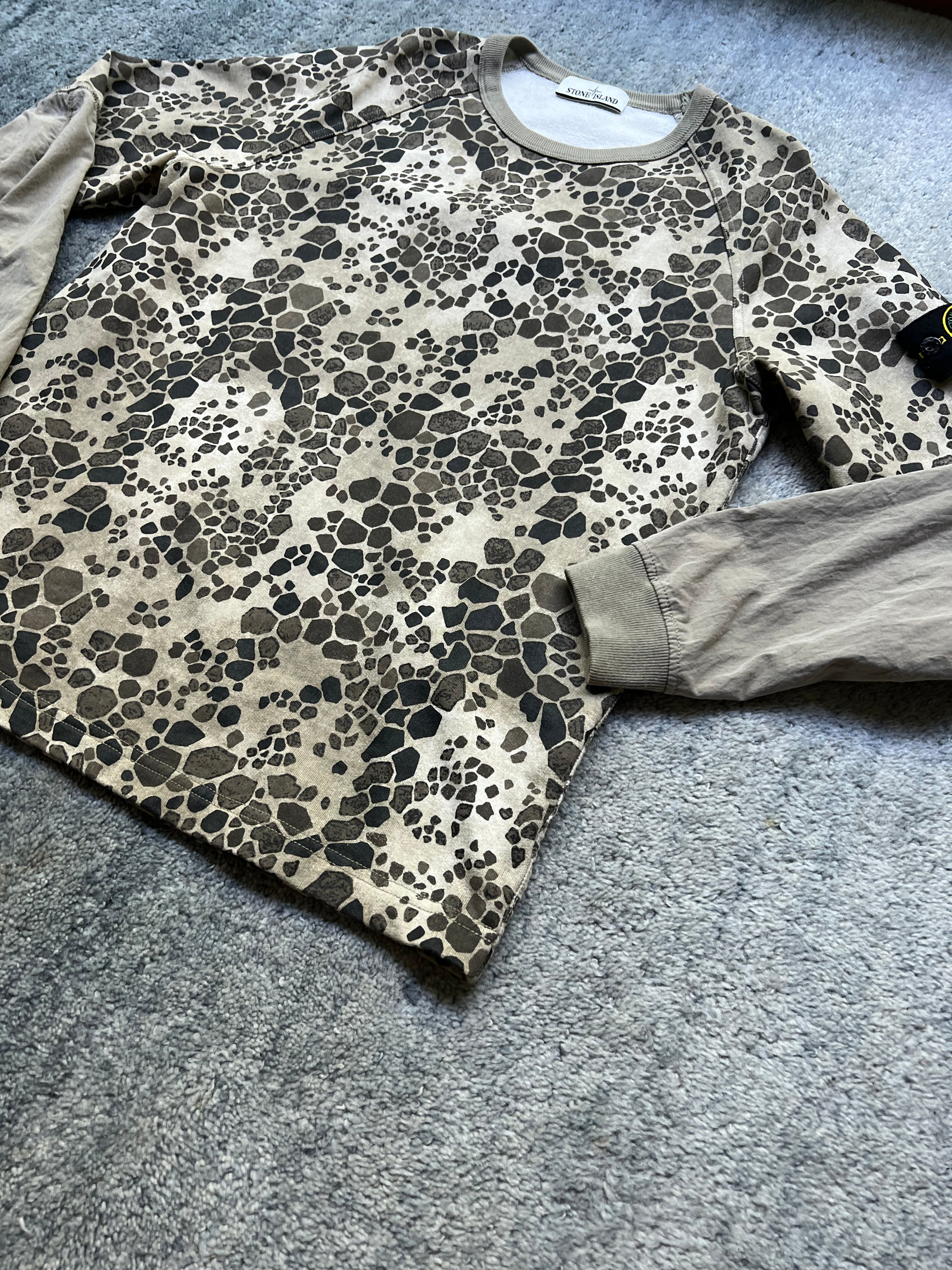 Stone Island 2018 Alligator Camo Crewneck Sweatshirt
