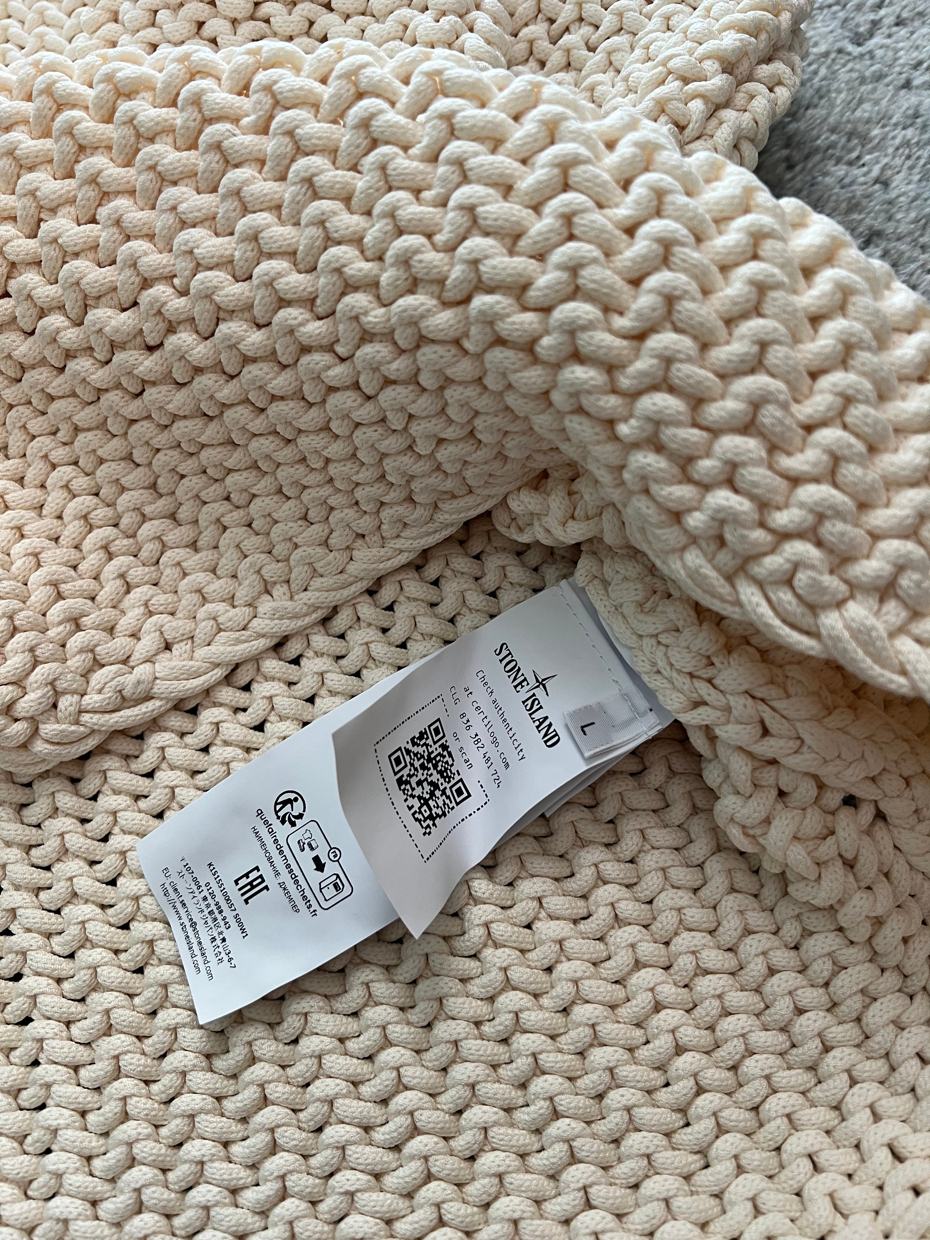 Stone Island UV-reactive knit