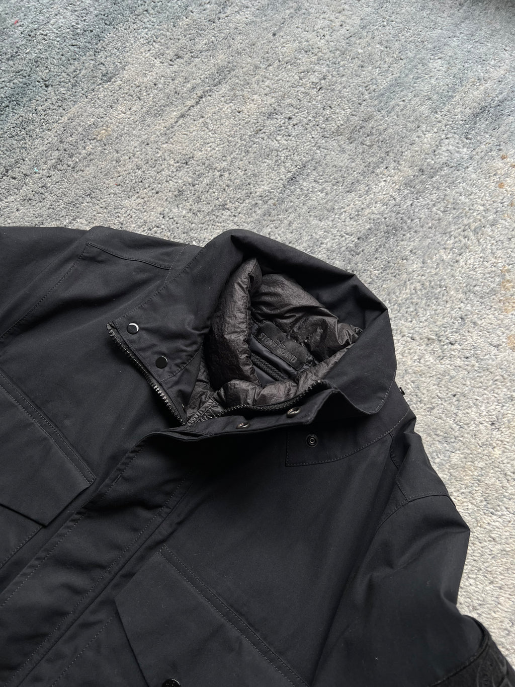 Stone Island 2022 O-Ventile Ghost Piece Down Dutch Rope Puffer Jacket