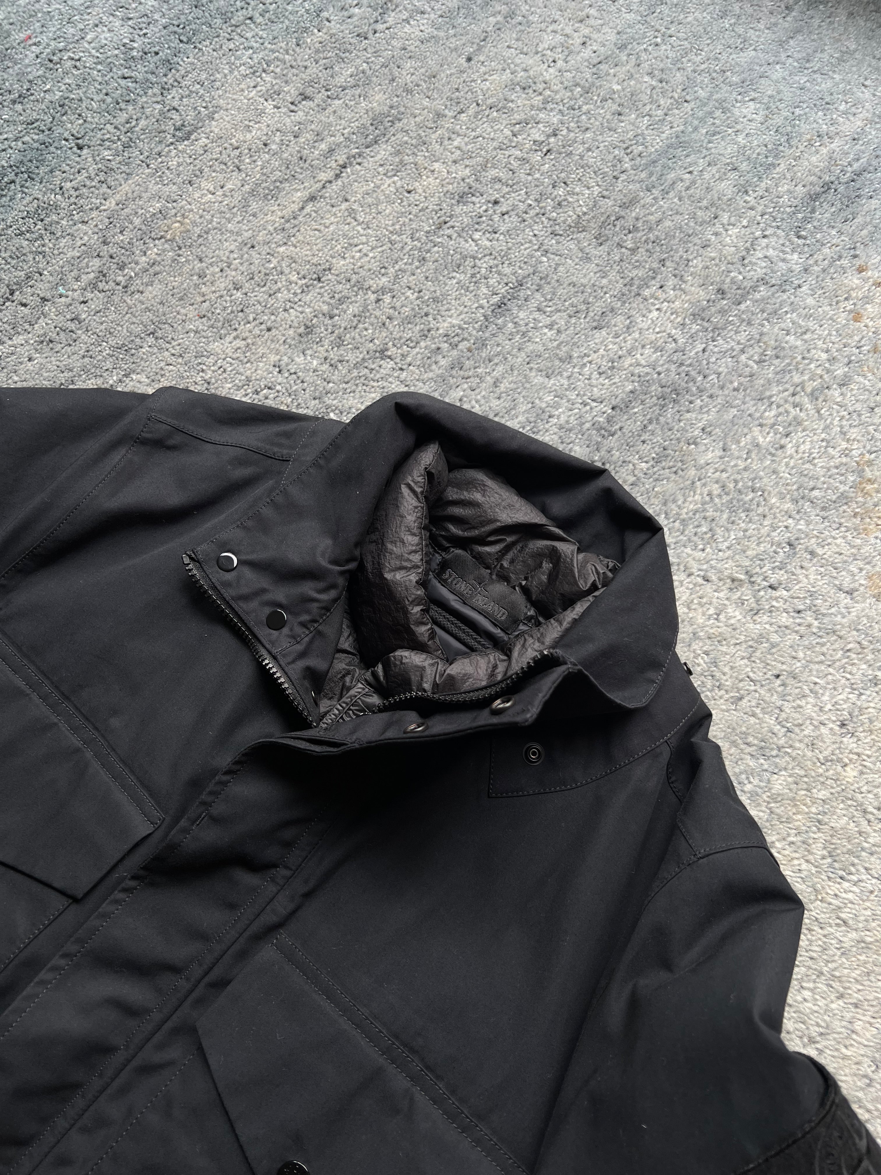 Stone Island 2022 O-Ventile Ghost Piece Down Dutch Rope Puffer Jacket