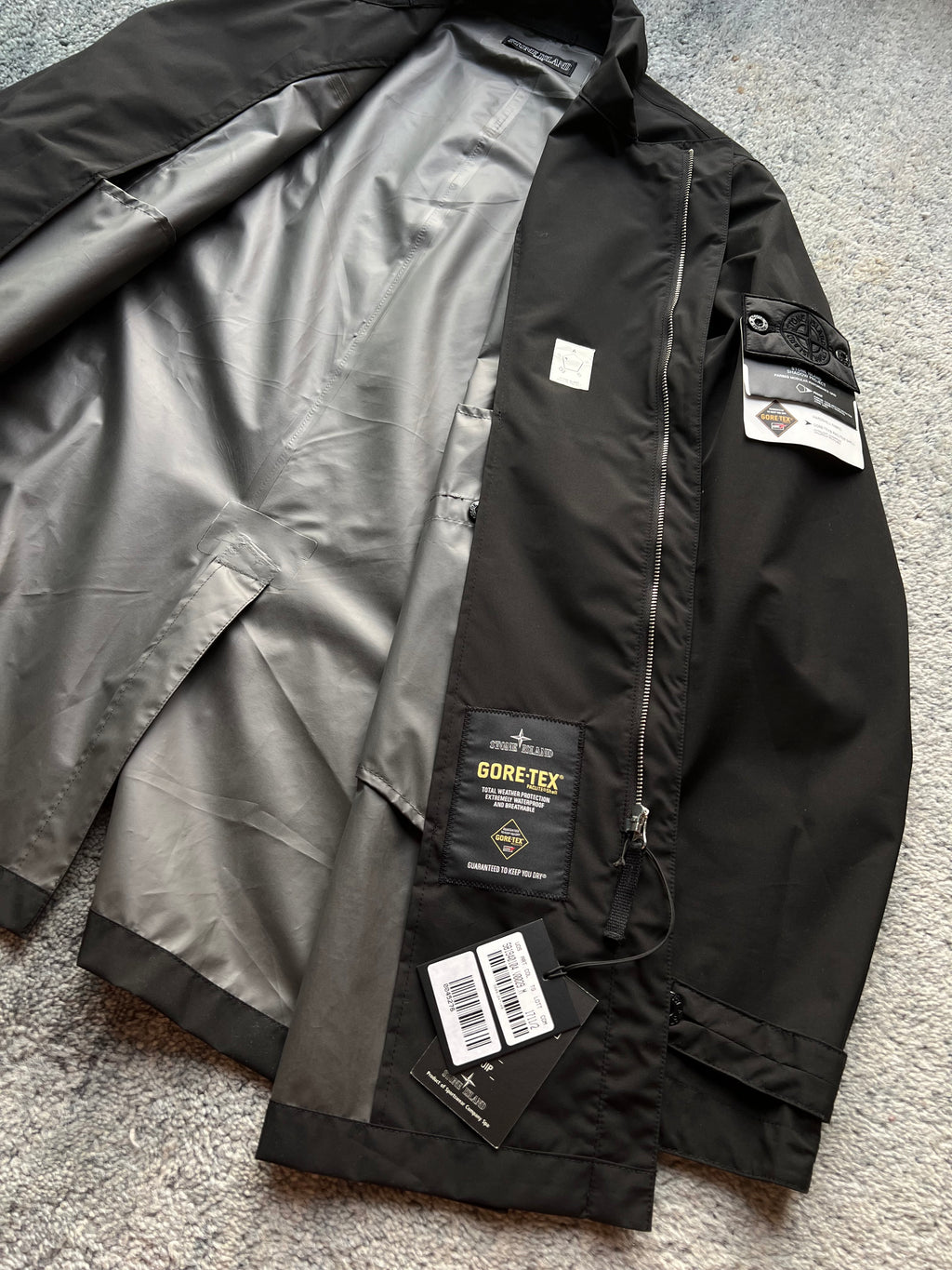 Stone Island 2013 Shadow Project Black Parseq Modular Performance Grid Jacket