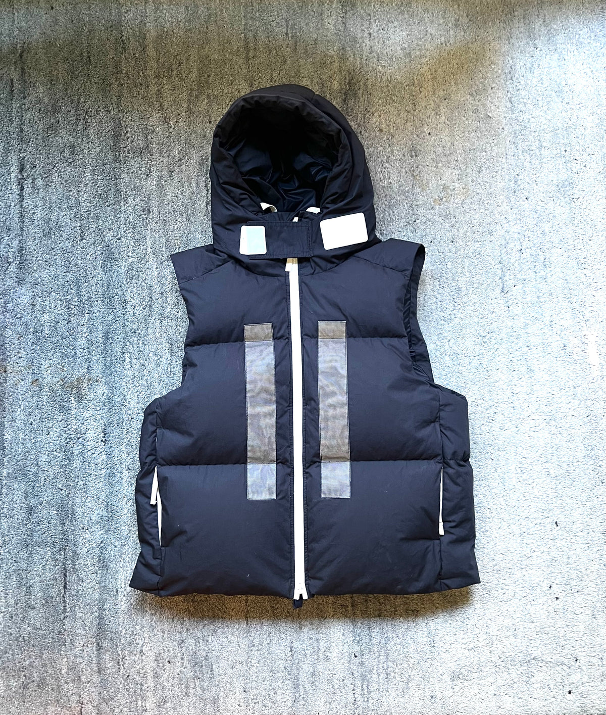Stone Island 2023 Reflective Rubber Wax Poplin Down Marina Gilet