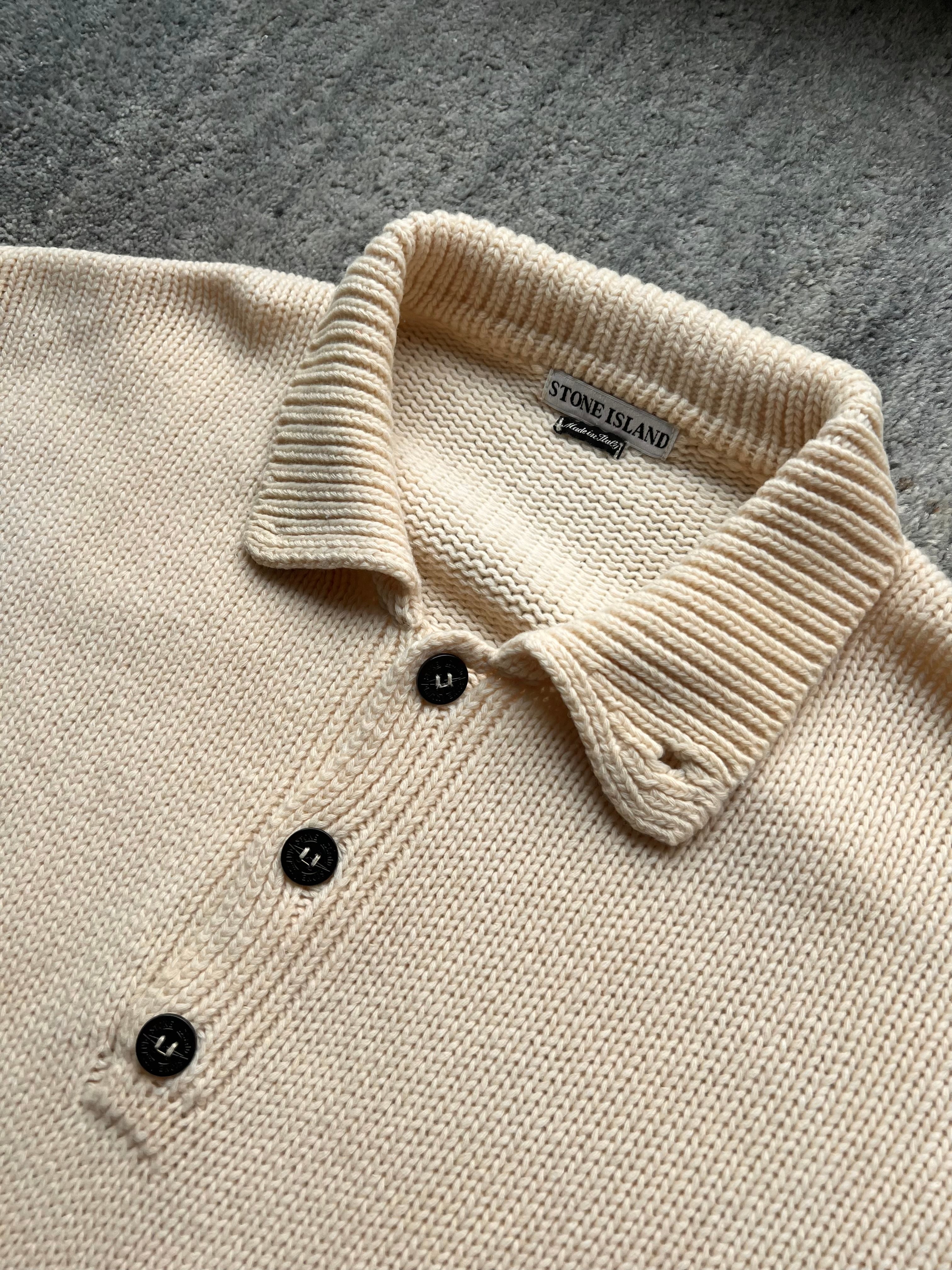 Stone Island 1996 Half Button Knit
