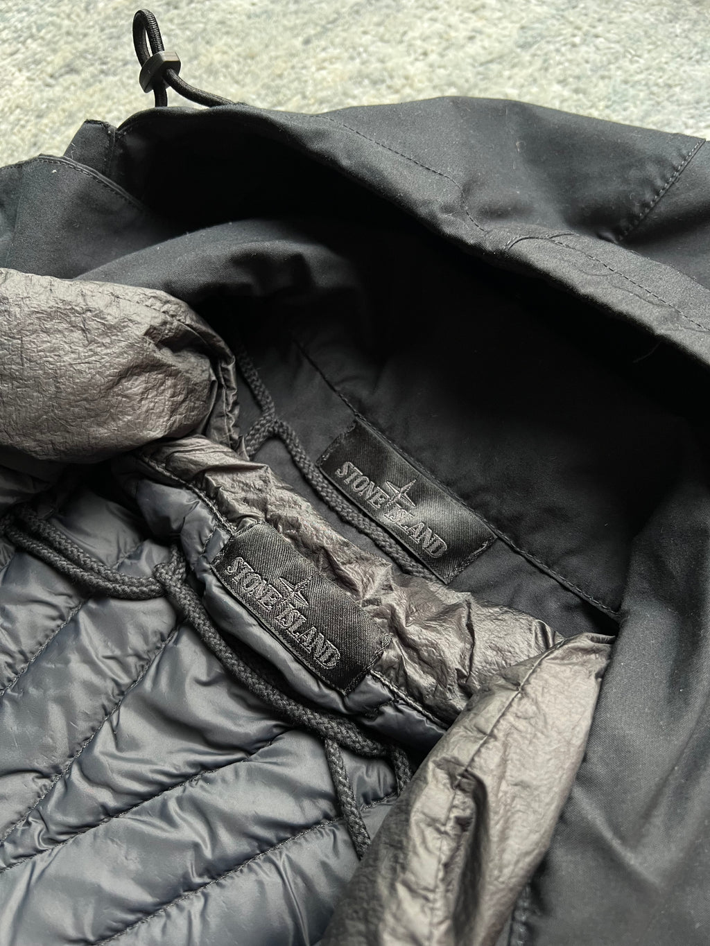 Stone Island 2022 O-Ventile Ghost Piece Down Dutch Rope Puffer Jacket