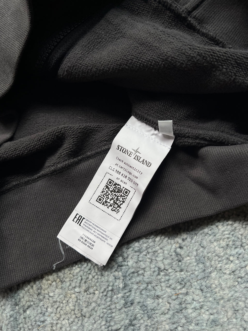 Stone Island zip-up hooded Sweatshirt