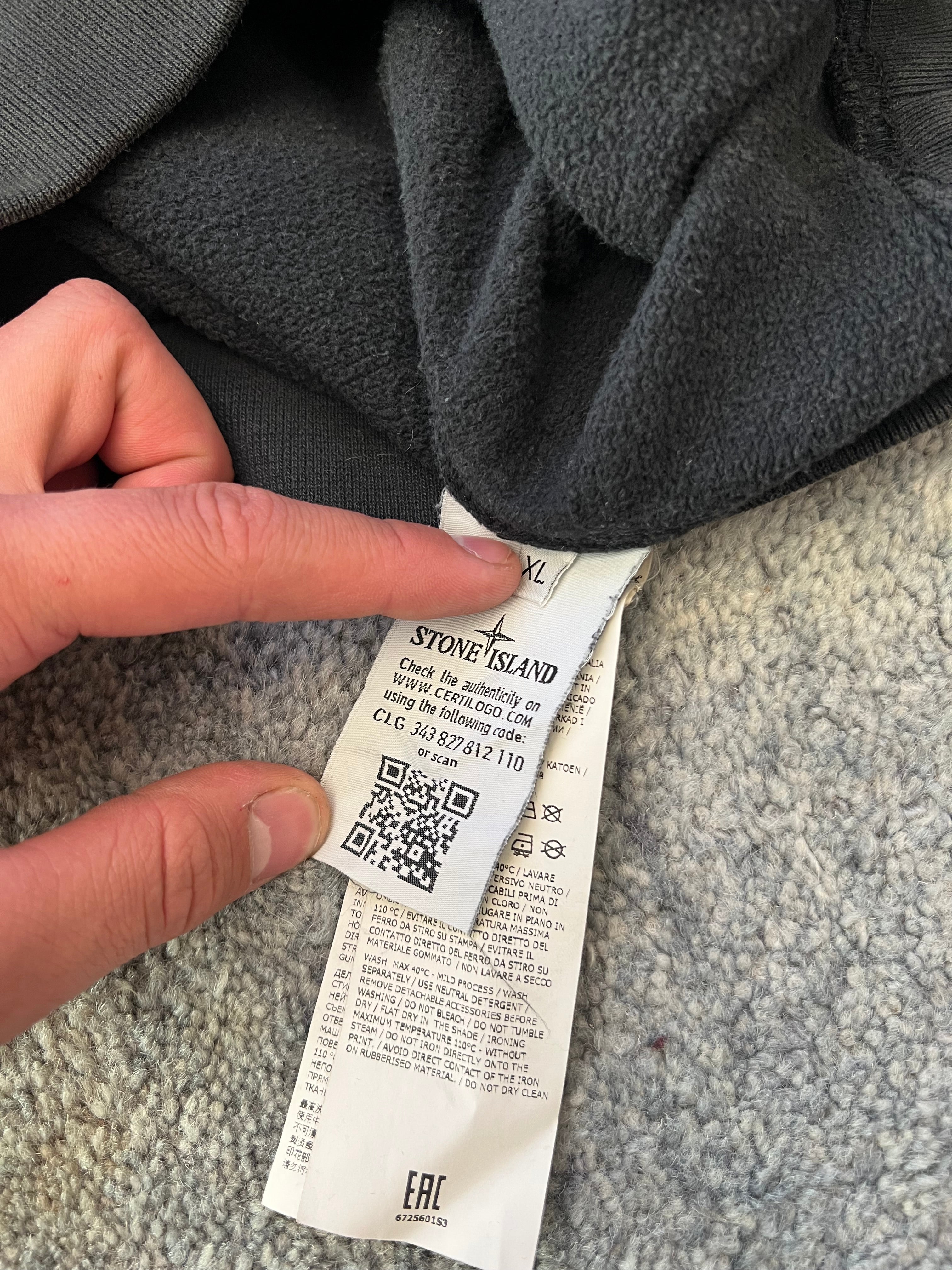 Stone Island Supreme 2017 Reflective Hoodie