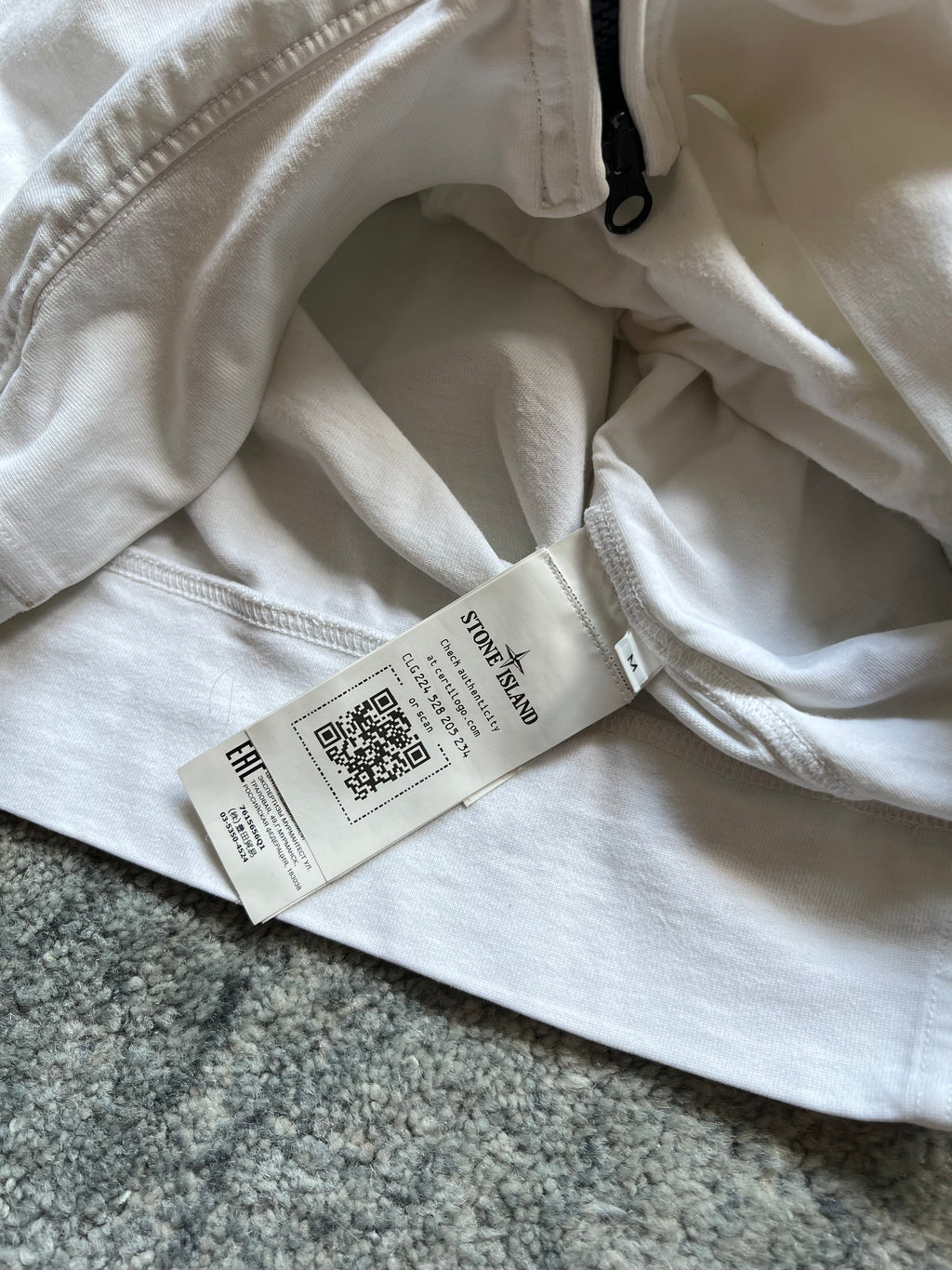 Stone Island 40th anni Cotton Zipped Hoodie