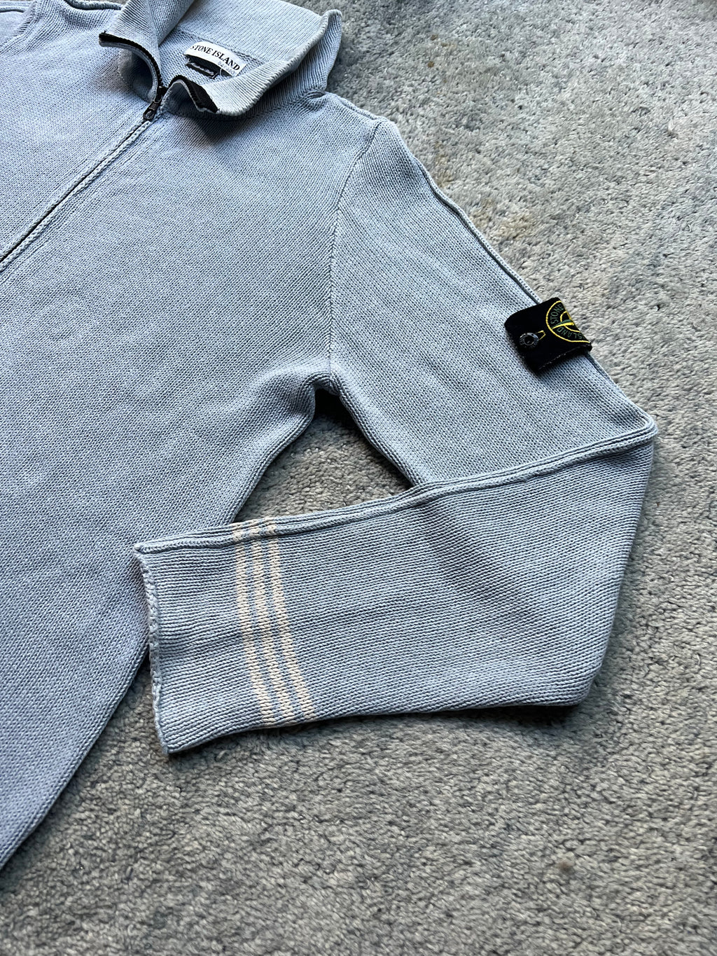 Stone Island 2003 Full Zip Silk Cotton Knit