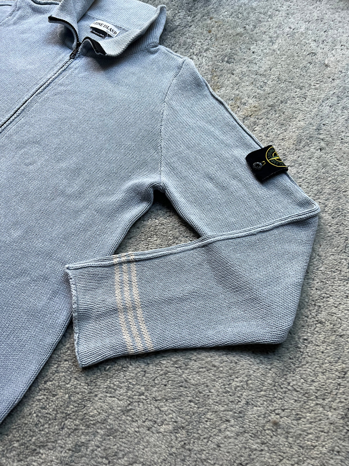 Stone Island 2003 Full Zip Silk Cotton Knit