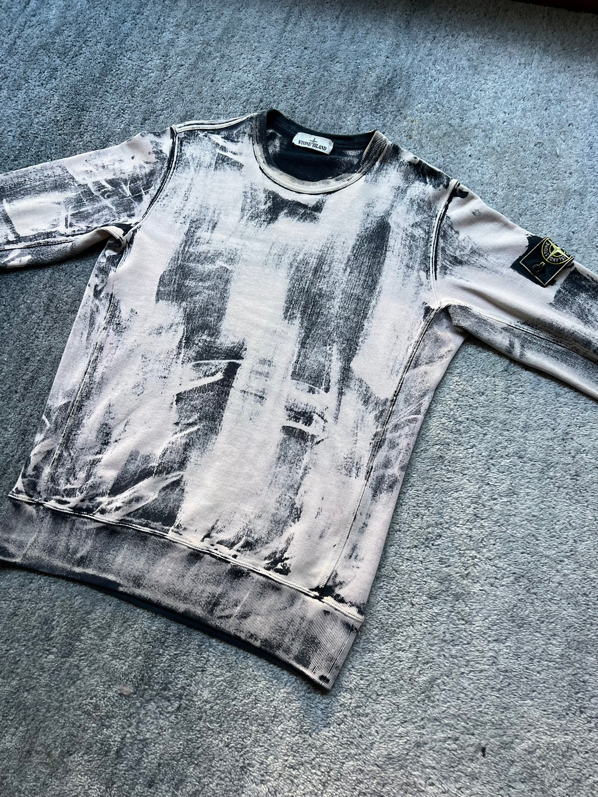 Stone Island Hand Corrosion Crewneck Sweatshirt 2017
