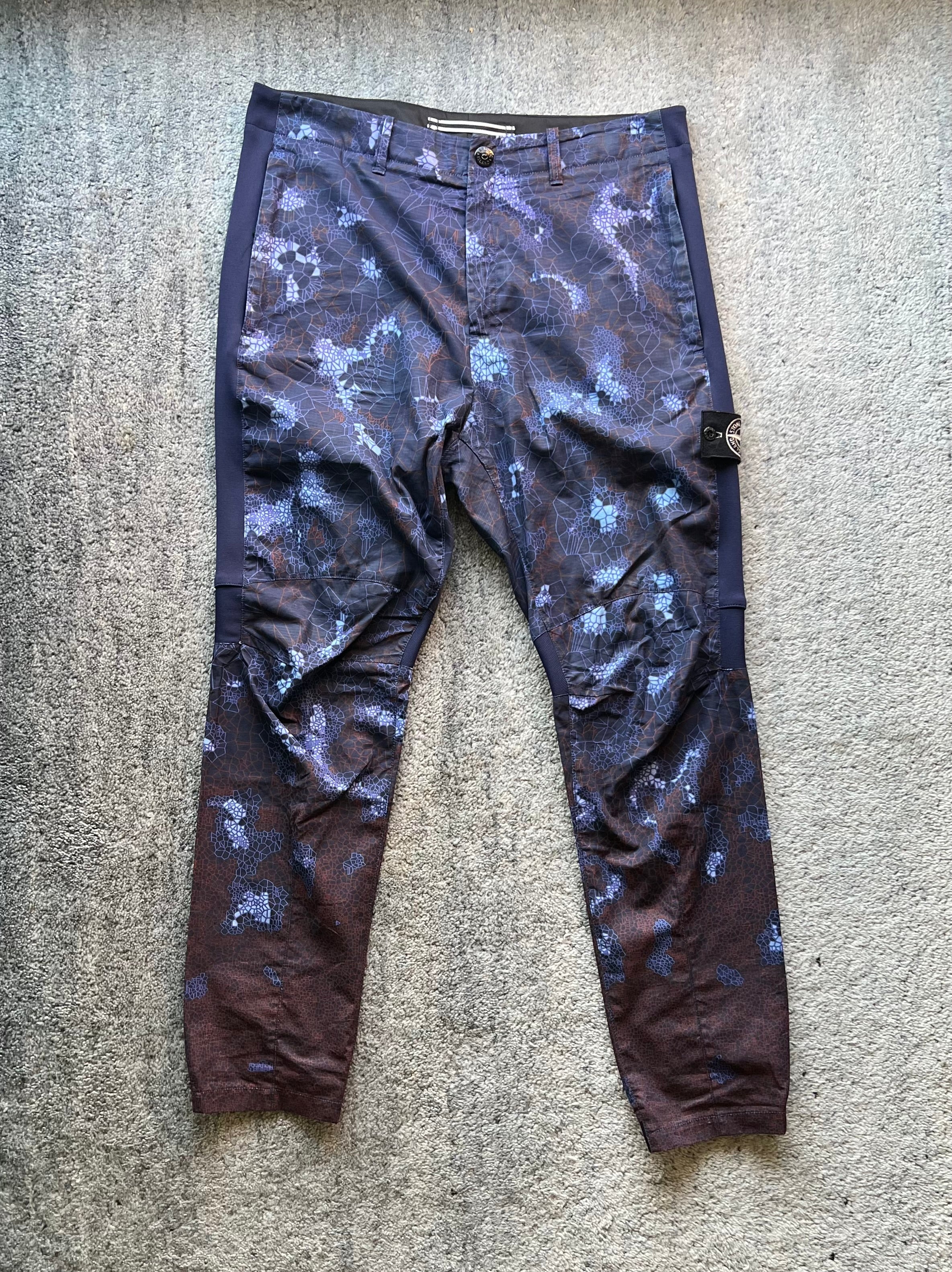 Stone Island 2016 Printed Heat Reactive Thermosensitive Fabric Cargo Trousers