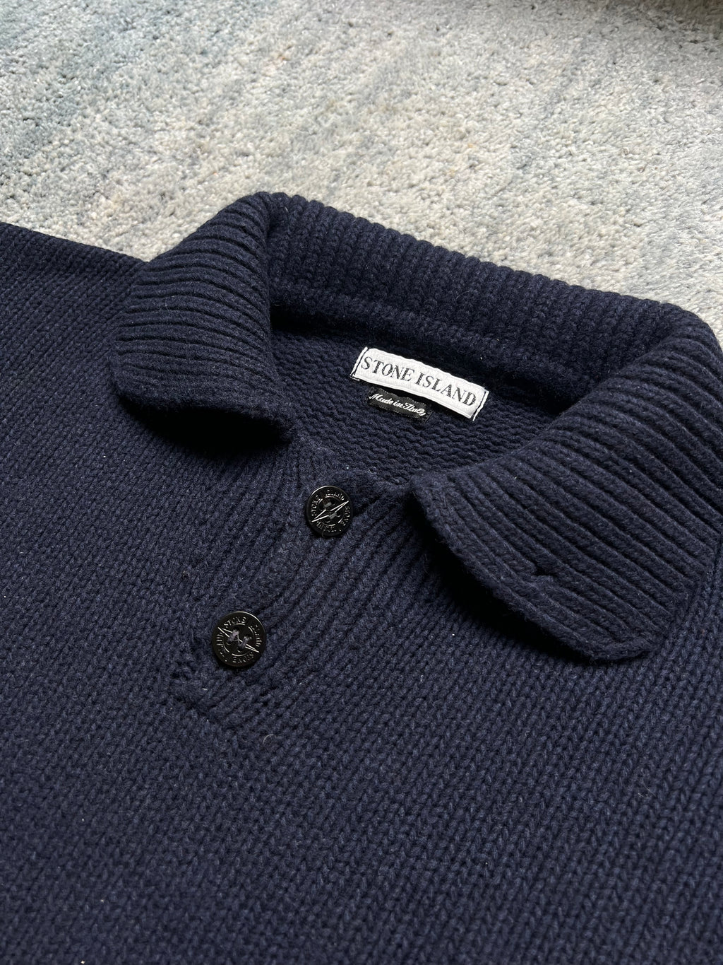 Stone Island 1997 Half Button Knit