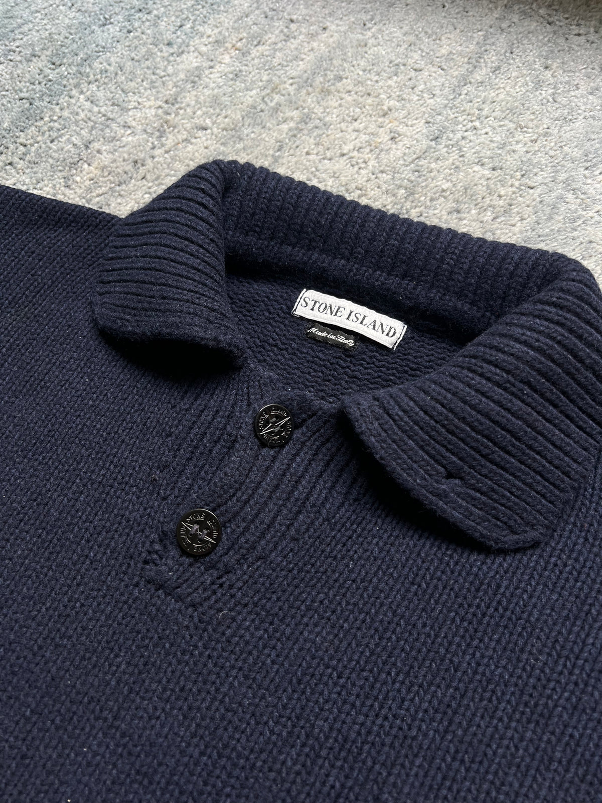 Stone Island 1997 Half Button Knit