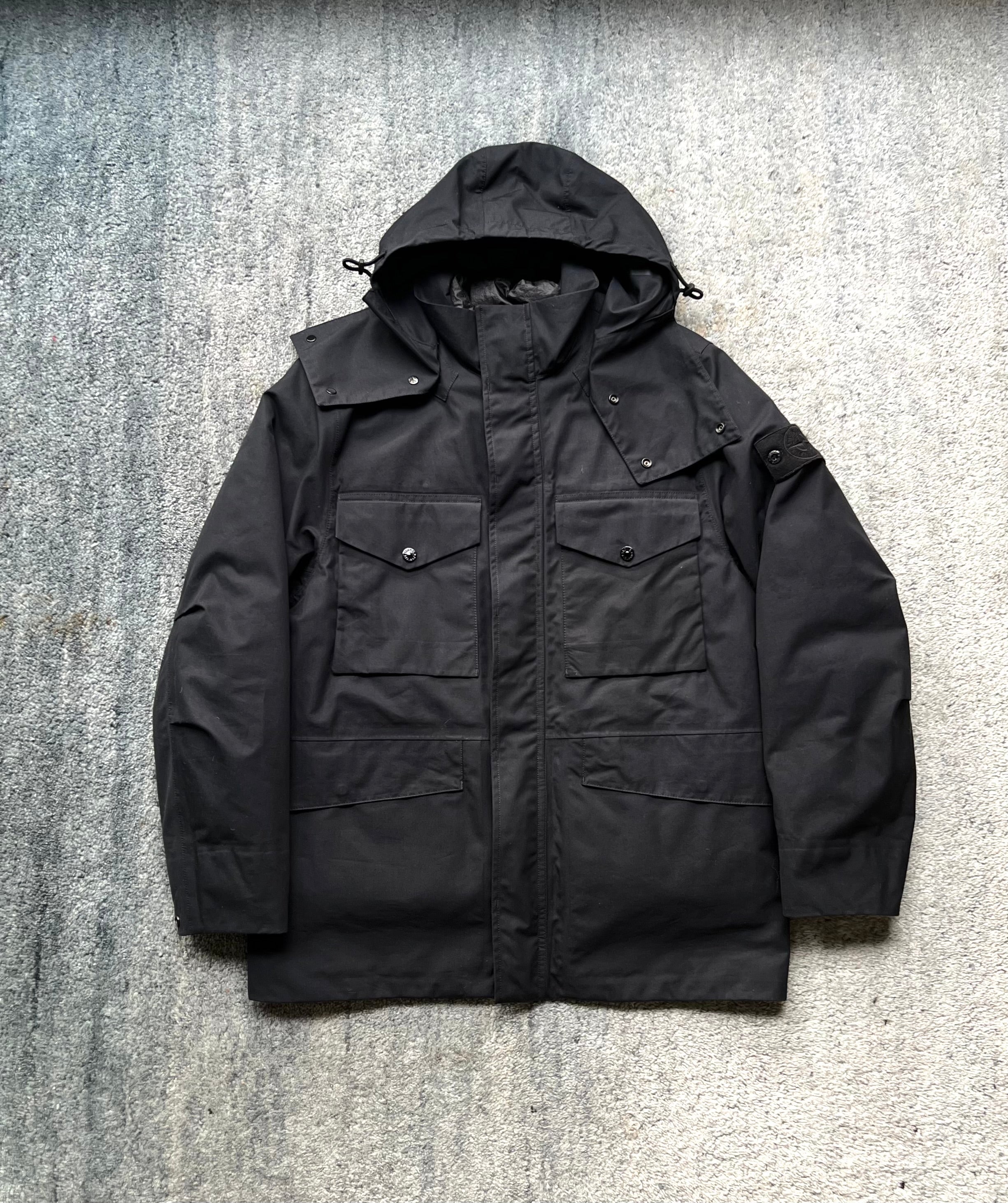 Stone Island 2022 O-Ventile Ghost Piece Down Dutch Rope Puffer Jacket