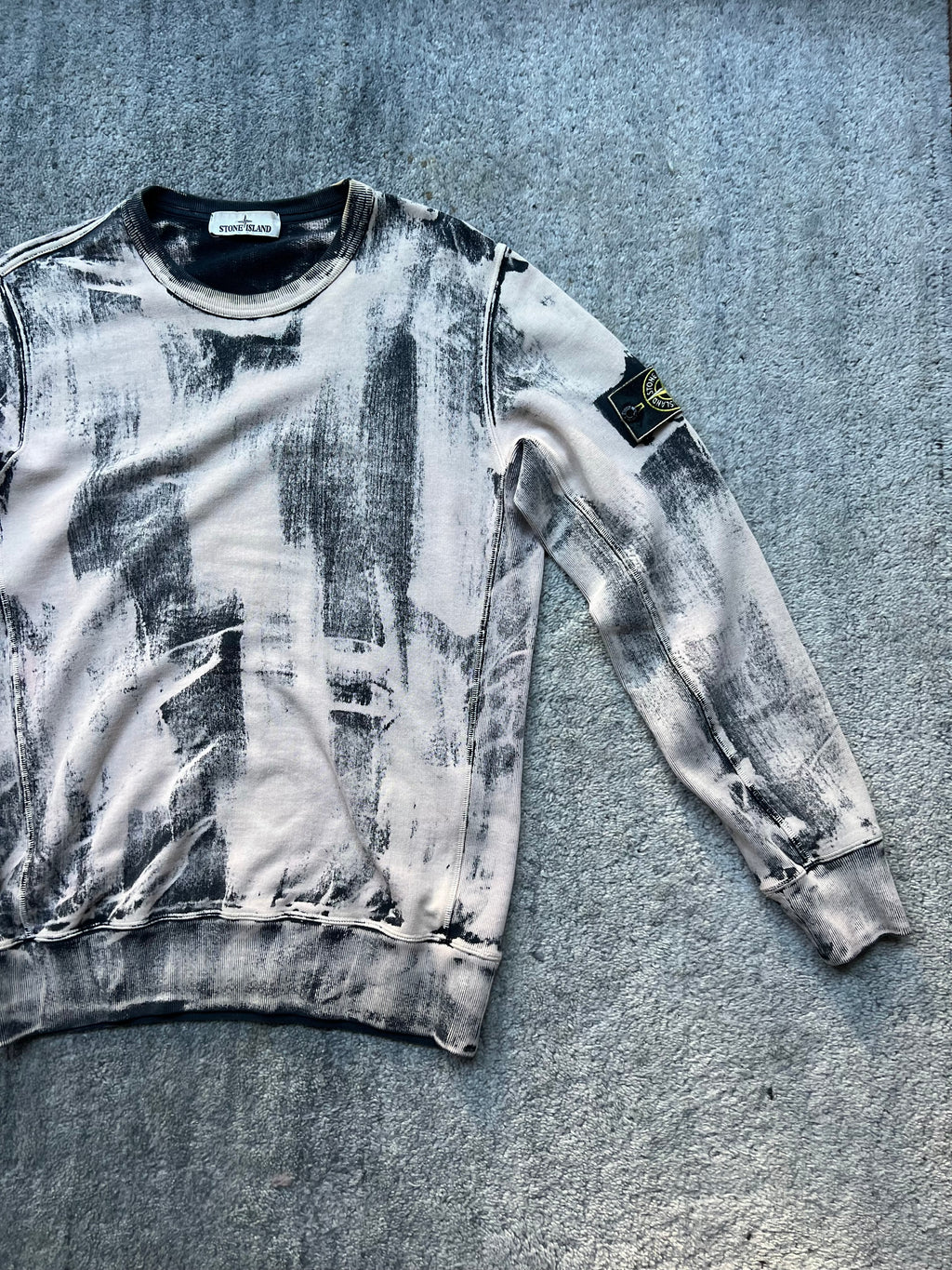 Stone Island Hand Corrosion Crewneck Sweatshirt 2017