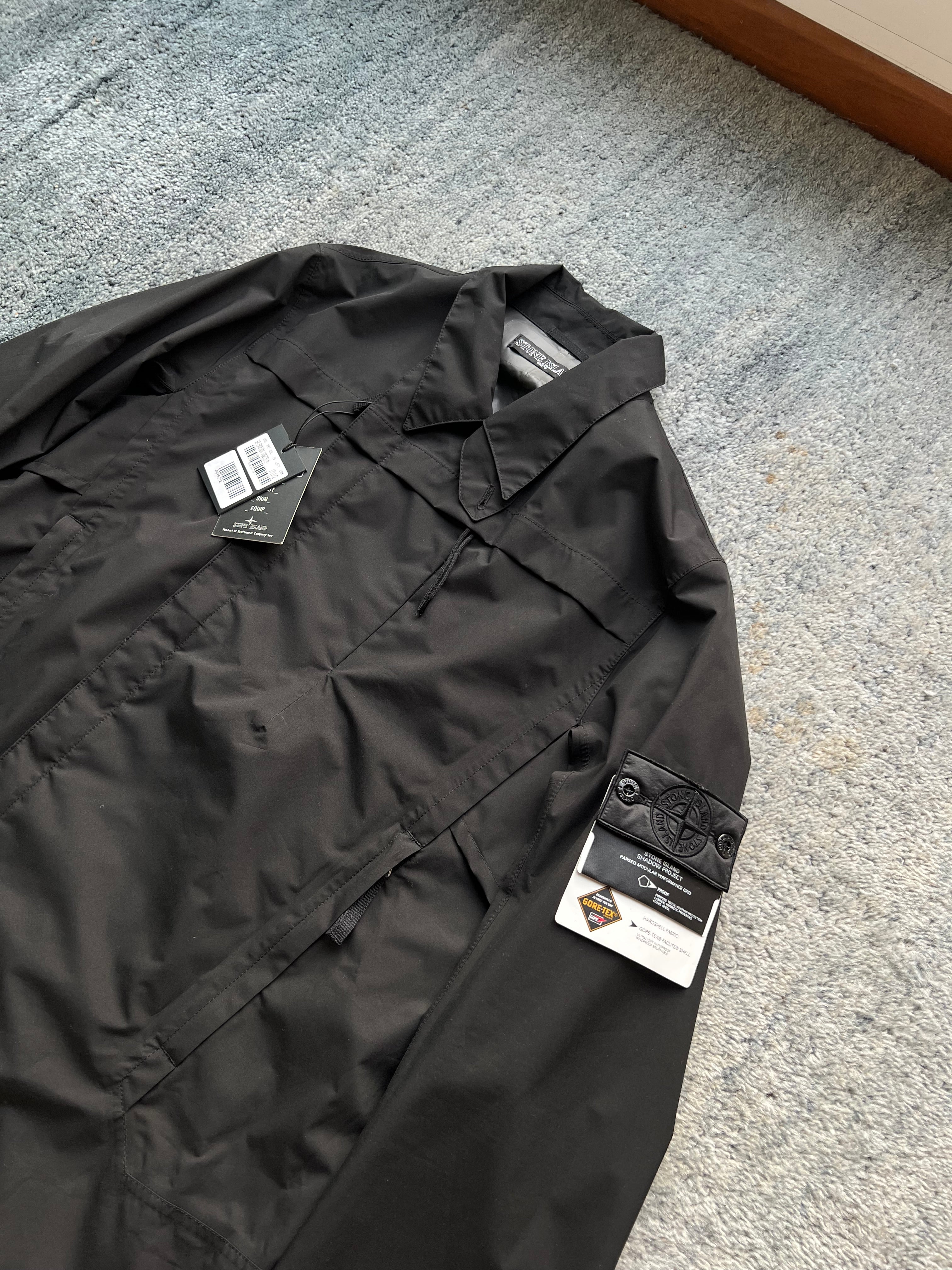 Stone Island 2013 Shadow Project Black Parseq Modular Performance Grid Jacket