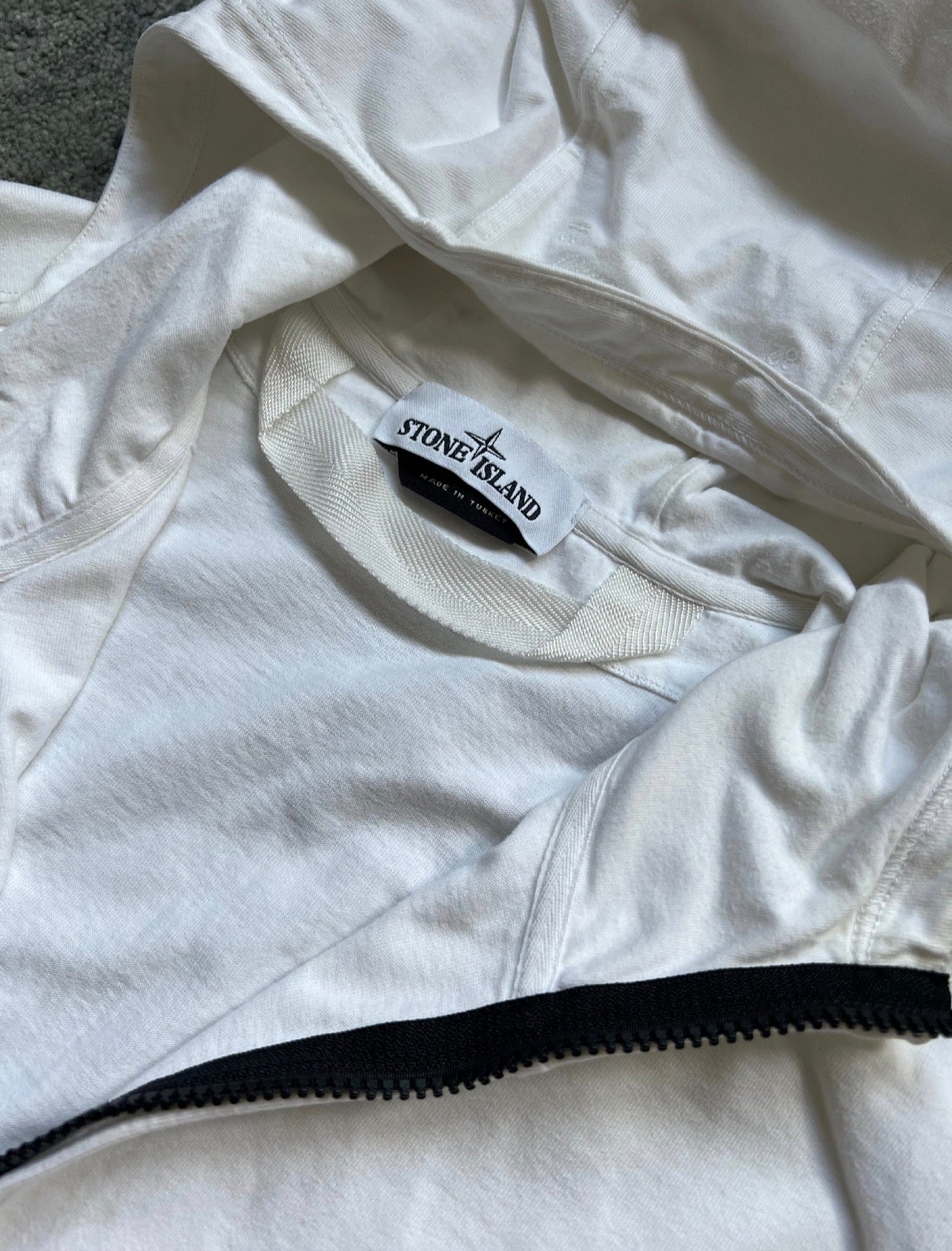 Stone Island 40th Anni Cotton Zipped Hoodie