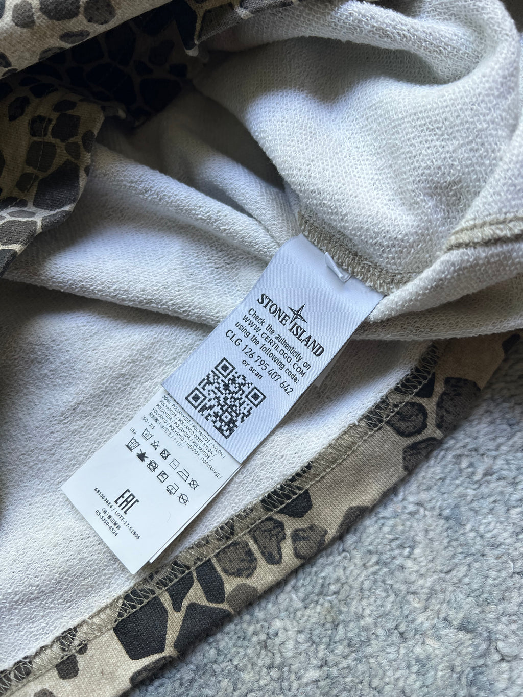 Stone Island 2018 Alligator Camo Crewneck Sweatshirt