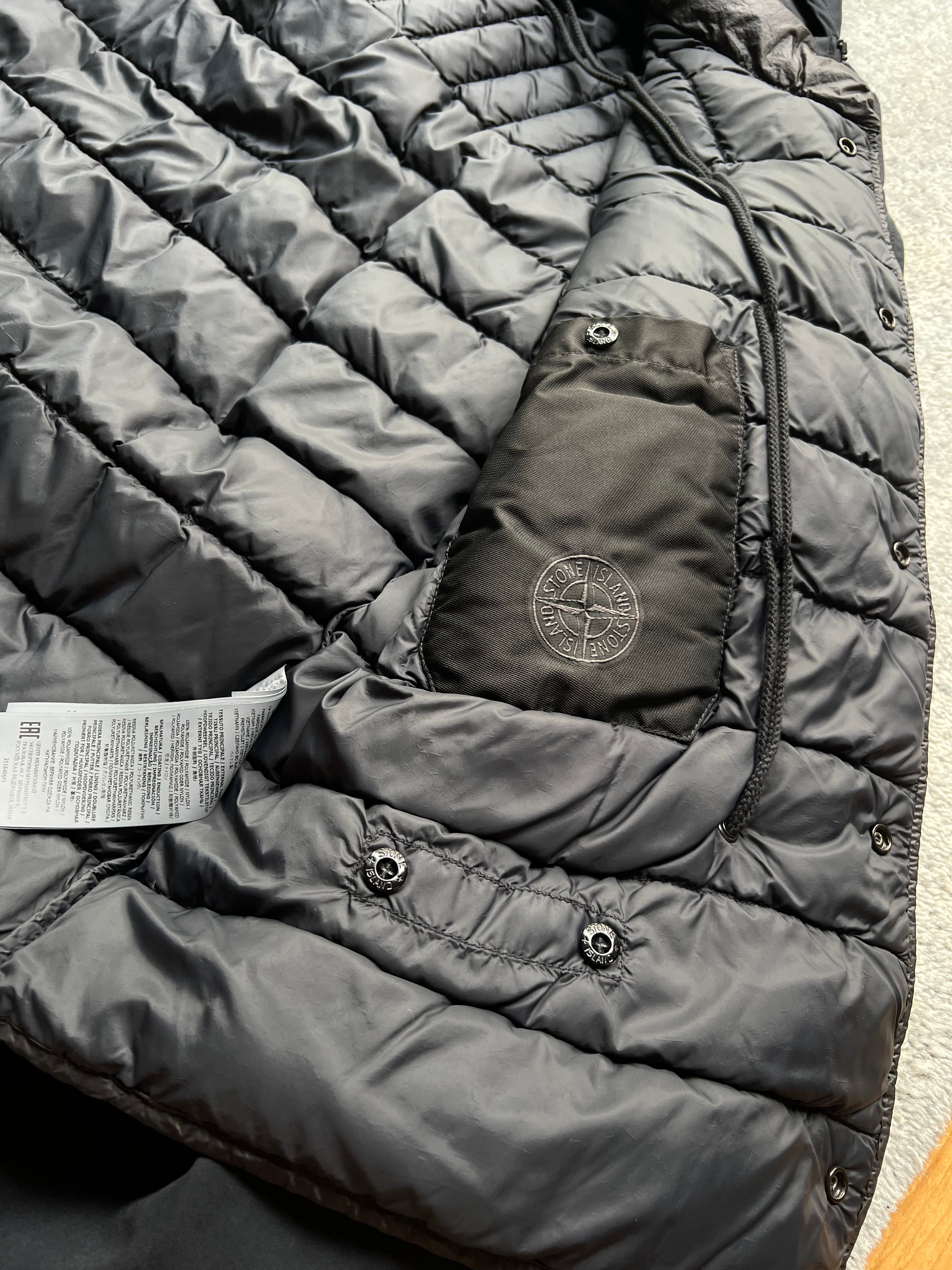 Stone Island 2022 O-Ventile Ghost Piece Down Dutch Rope Puffer Jacket