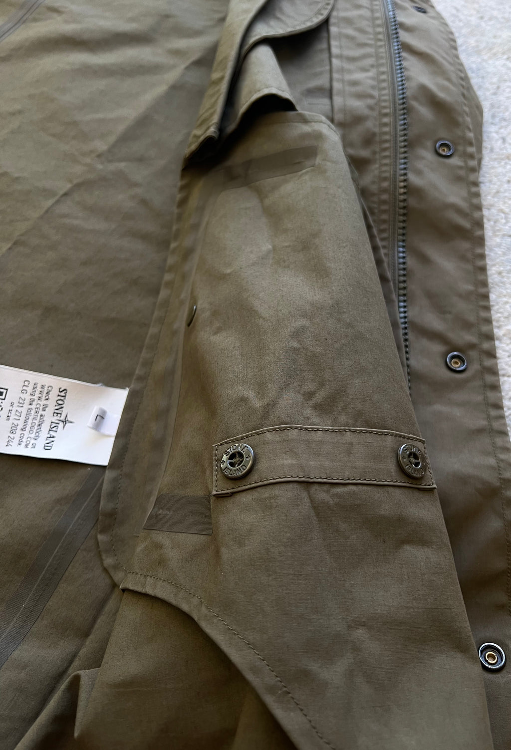 Stone Island 3L Performance Cotton Ghost Jacke