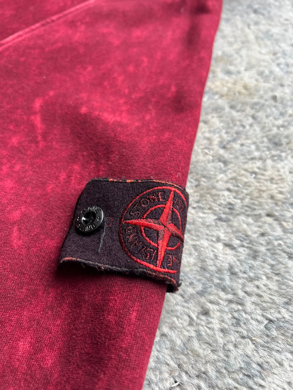 Stone Island 2021 Red Camo acid Pullover Hoodie