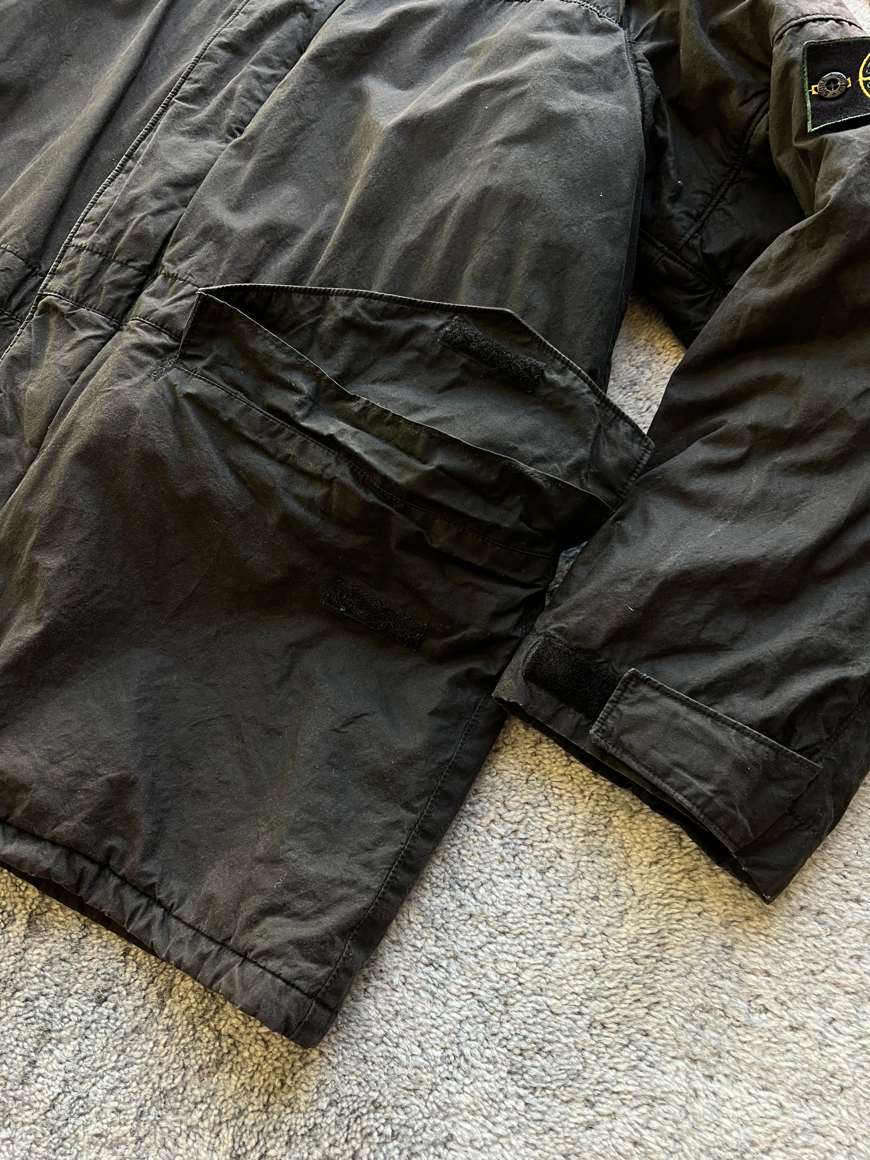 Stone Island 1998 Waxed Cotton Parka Jacket
