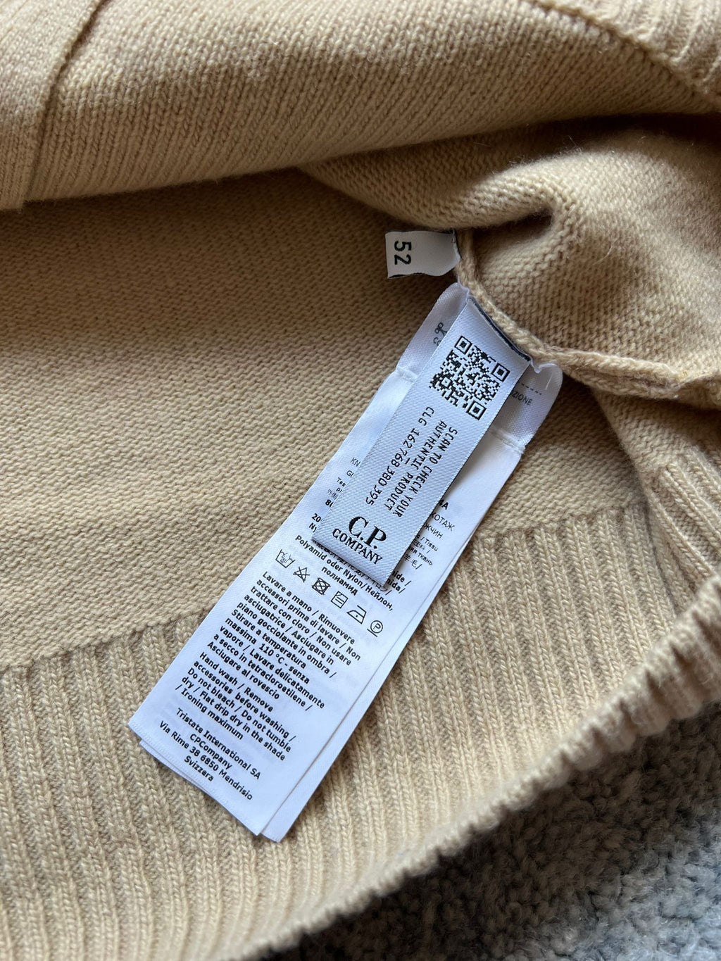 C.P. Company lambswool zip jacket