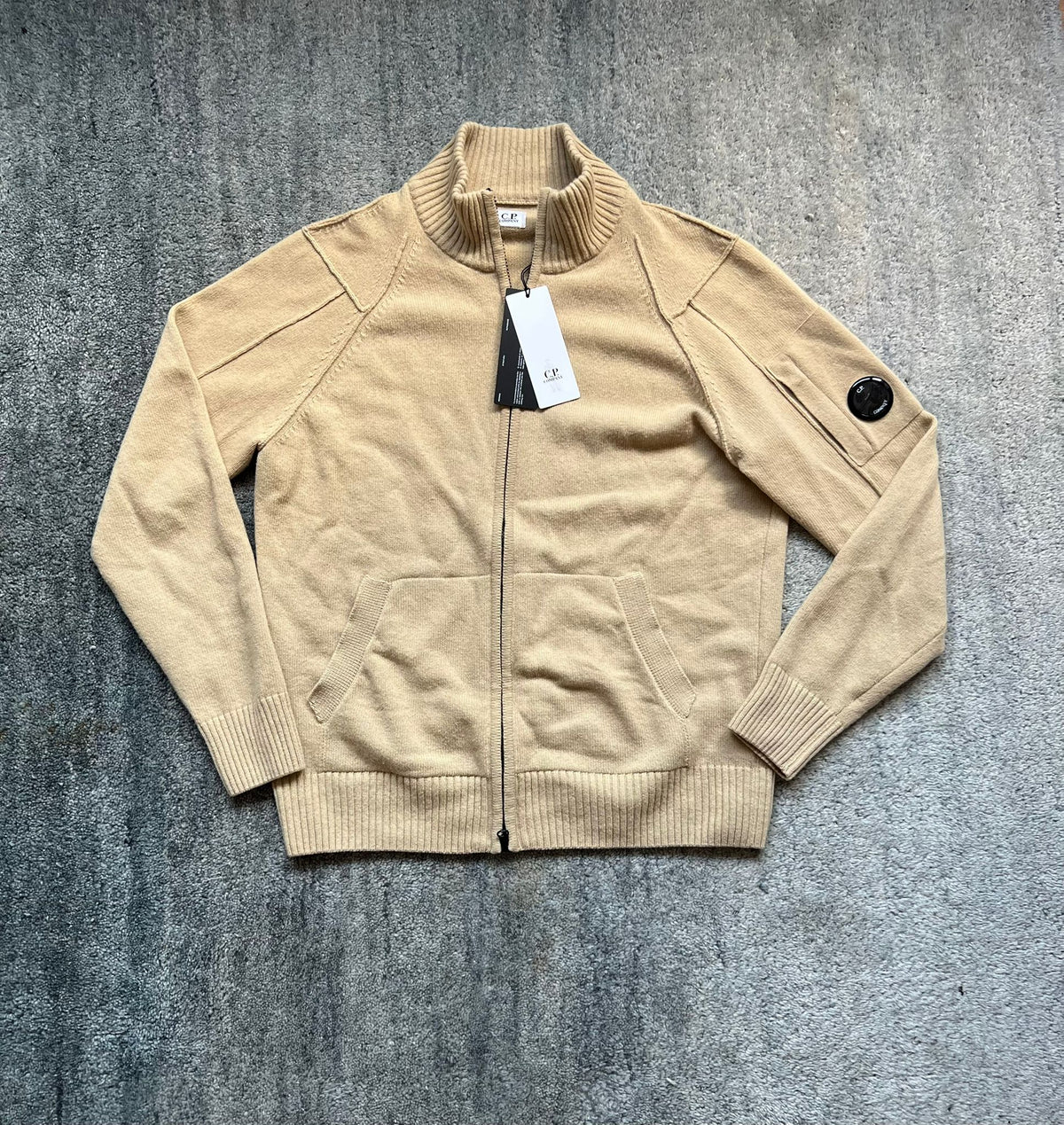 C.P. Company lambswool zip jacket