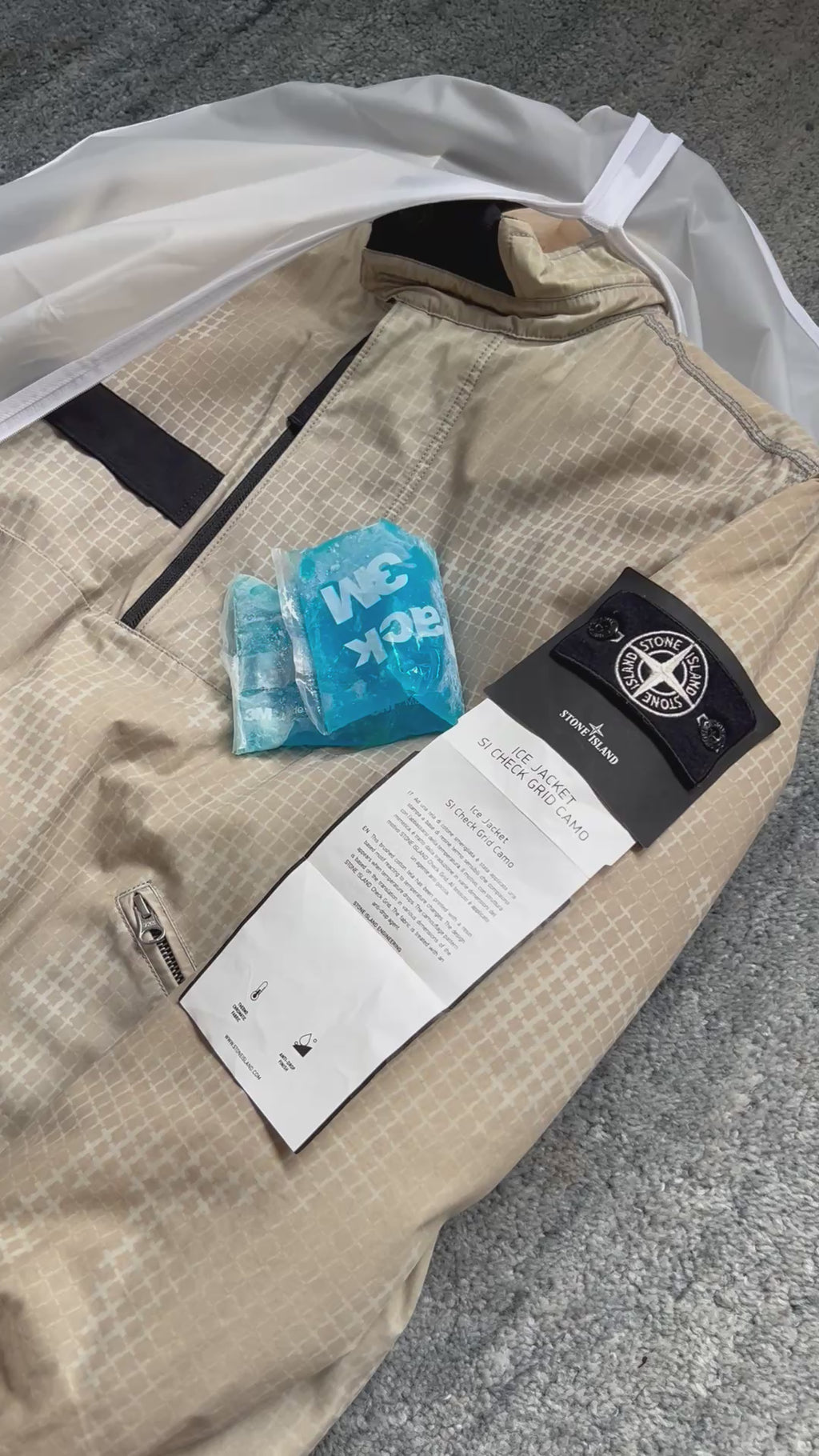 Stone Island 2017 Grid Check Ice Jacket